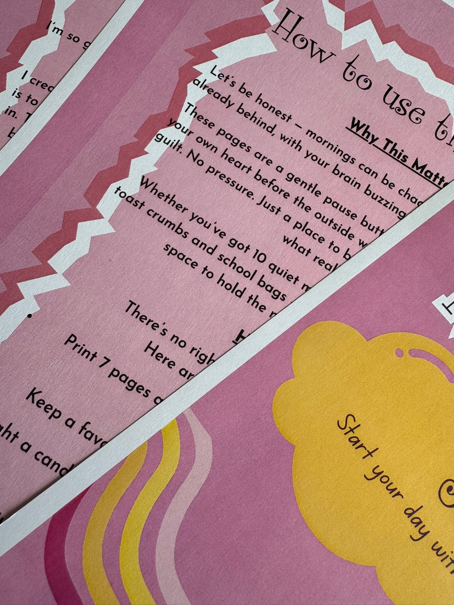 Have a Magical Morning with my Gorgeous Printable Journal