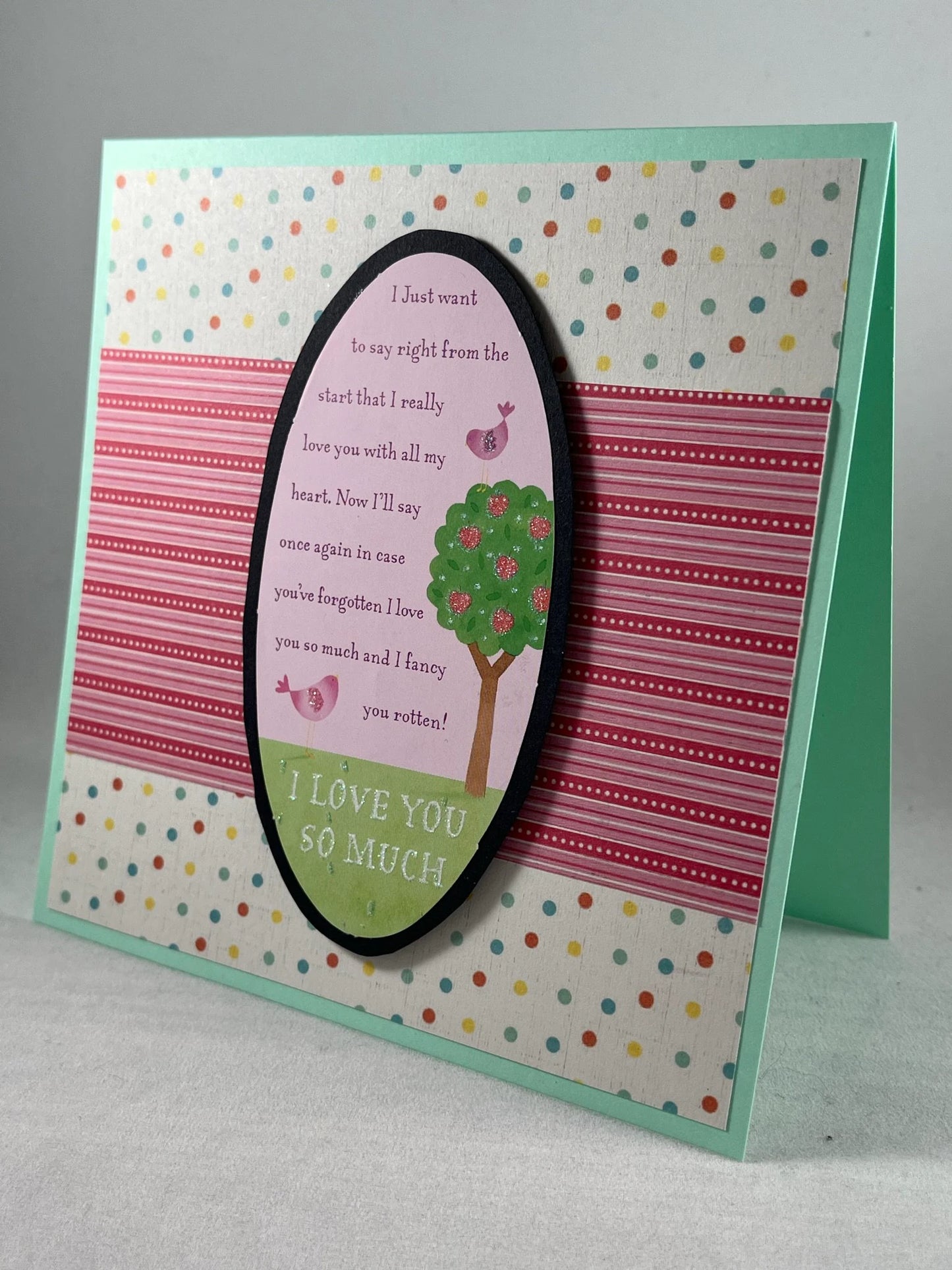 How much do I love you? This much! Say you care with this cute handmade card
