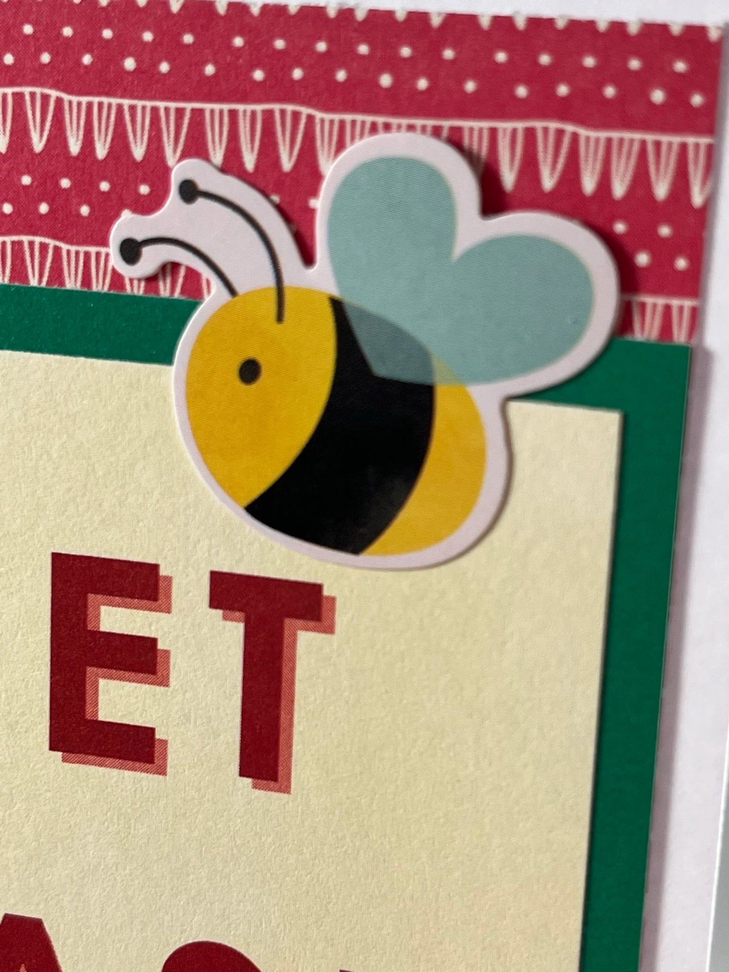 Sweet as Honey! For that special person who makes you feel all funny inside. A beautiful handmade card for the one you love