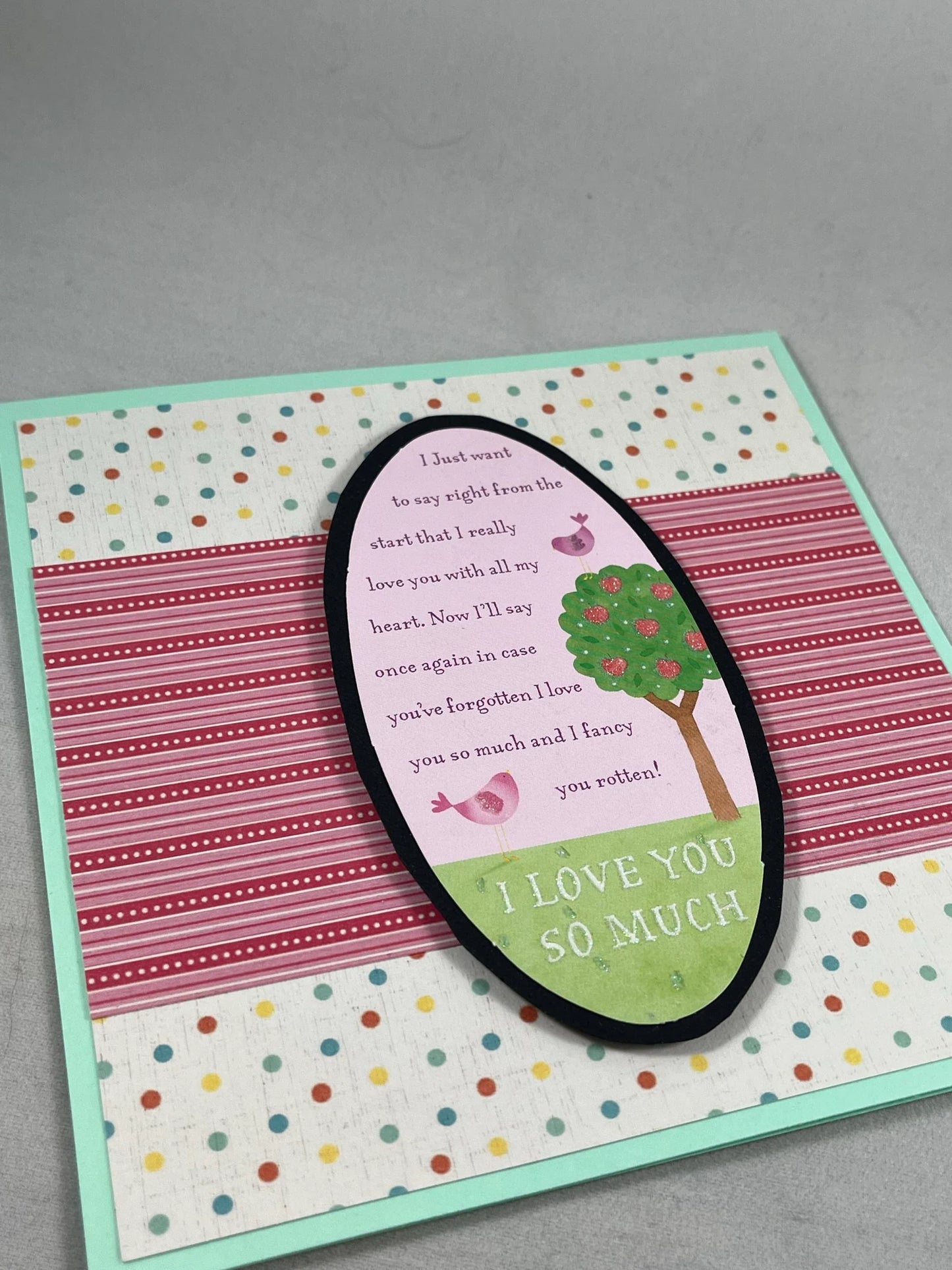 How much do I love you? This much! Say you care with this cute handmade card