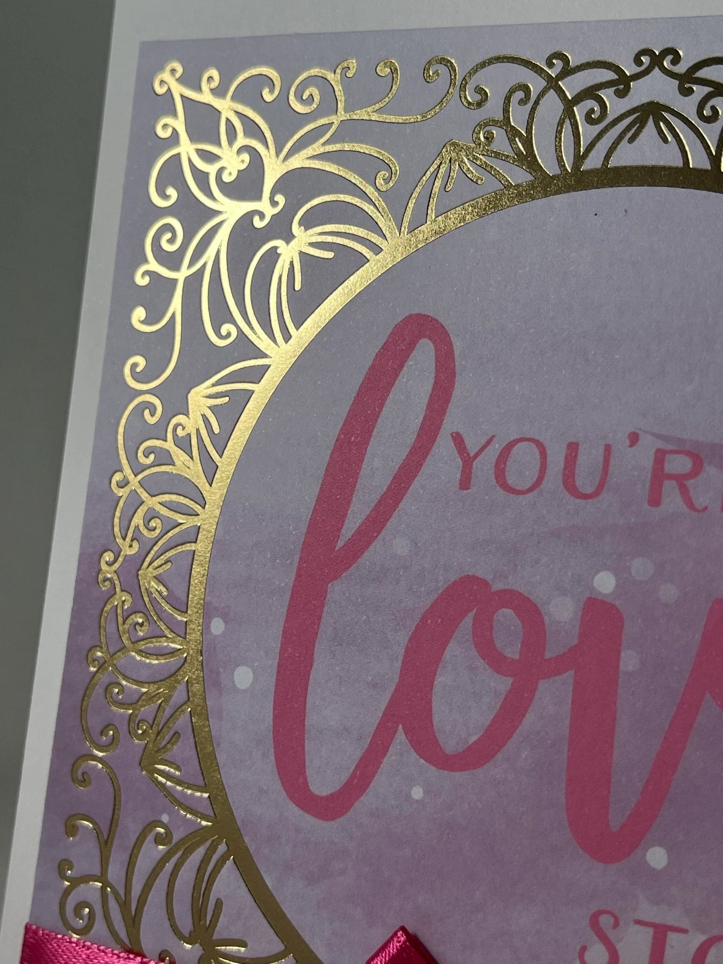You're my love story. Sweet and simple. Beautiful handmade card for your someone special