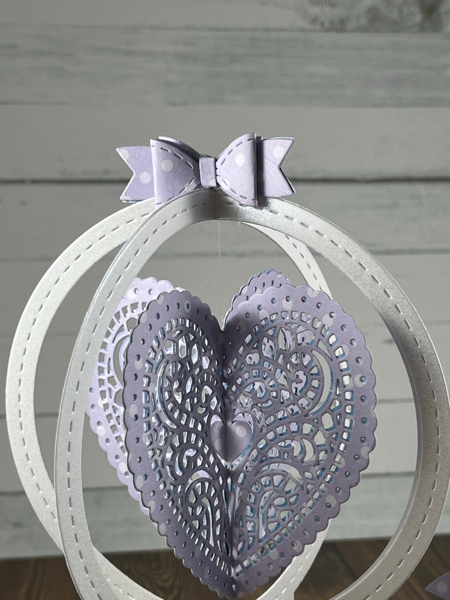 Beautiful Wedding Card, Unique design Wedding, Romantic card, Elegant Anniversary card, Heart design, Globe card, Made to Order