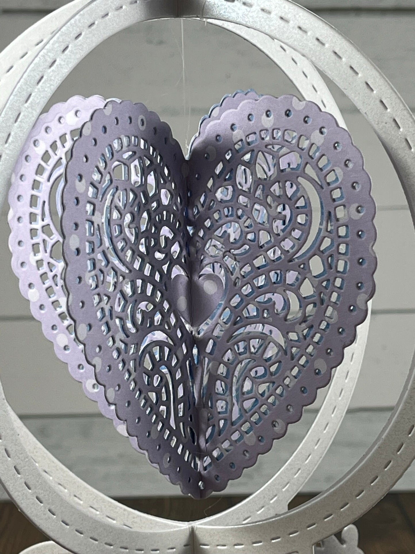 Beautiful Wedding Card, Unique design Wedding, Romantic card, Elegant Anniversary card, Heart design, Globe card, Made to Order