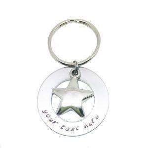 Personalised Star Keyring