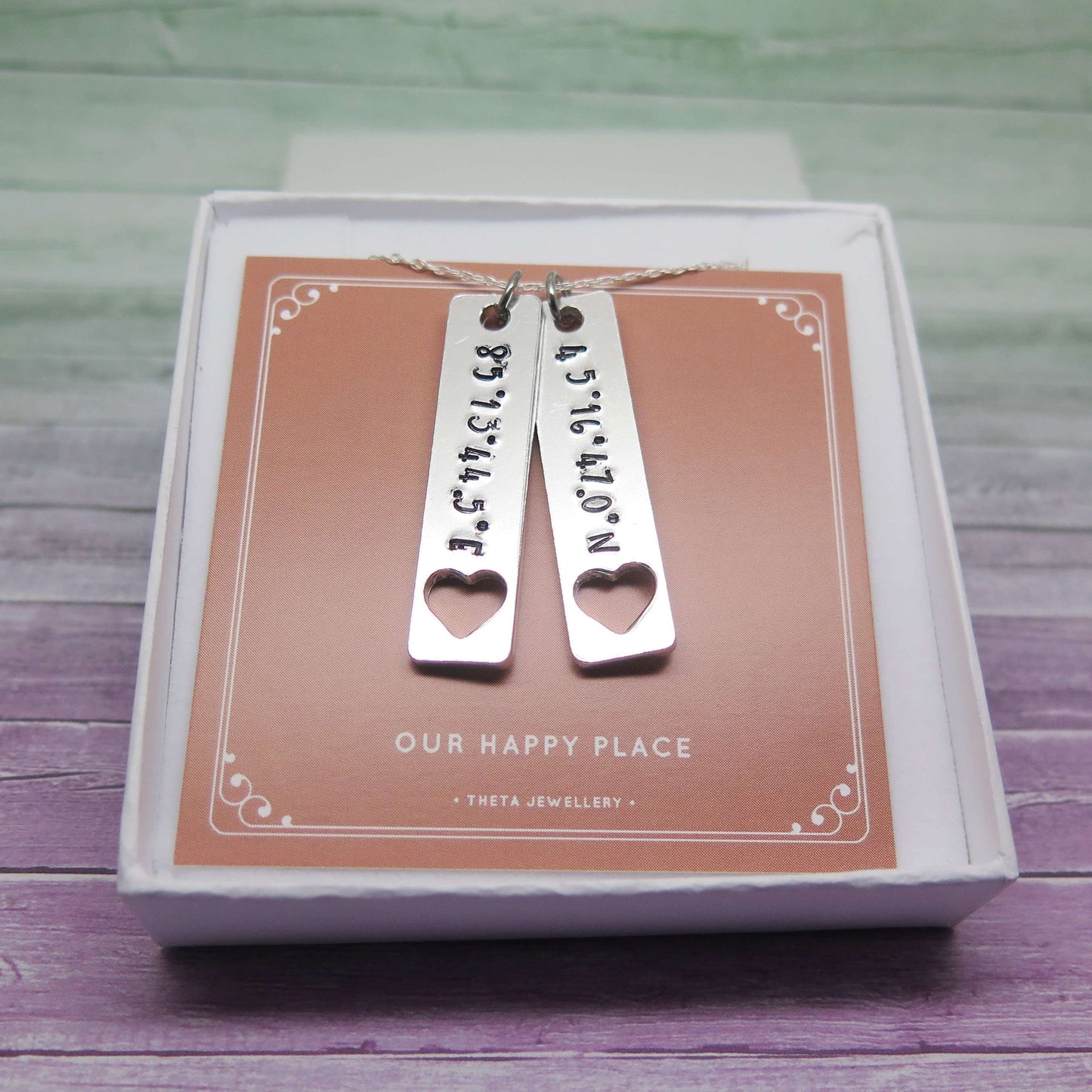 theta_jewellery_Coordinates Necklace - Latitude and Longitude Jewellery
