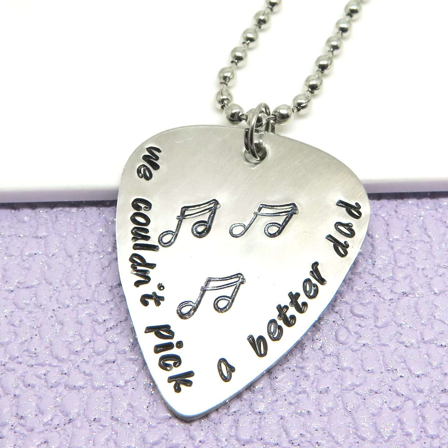 Personalised Guitar Pick for Dad from Daughter
