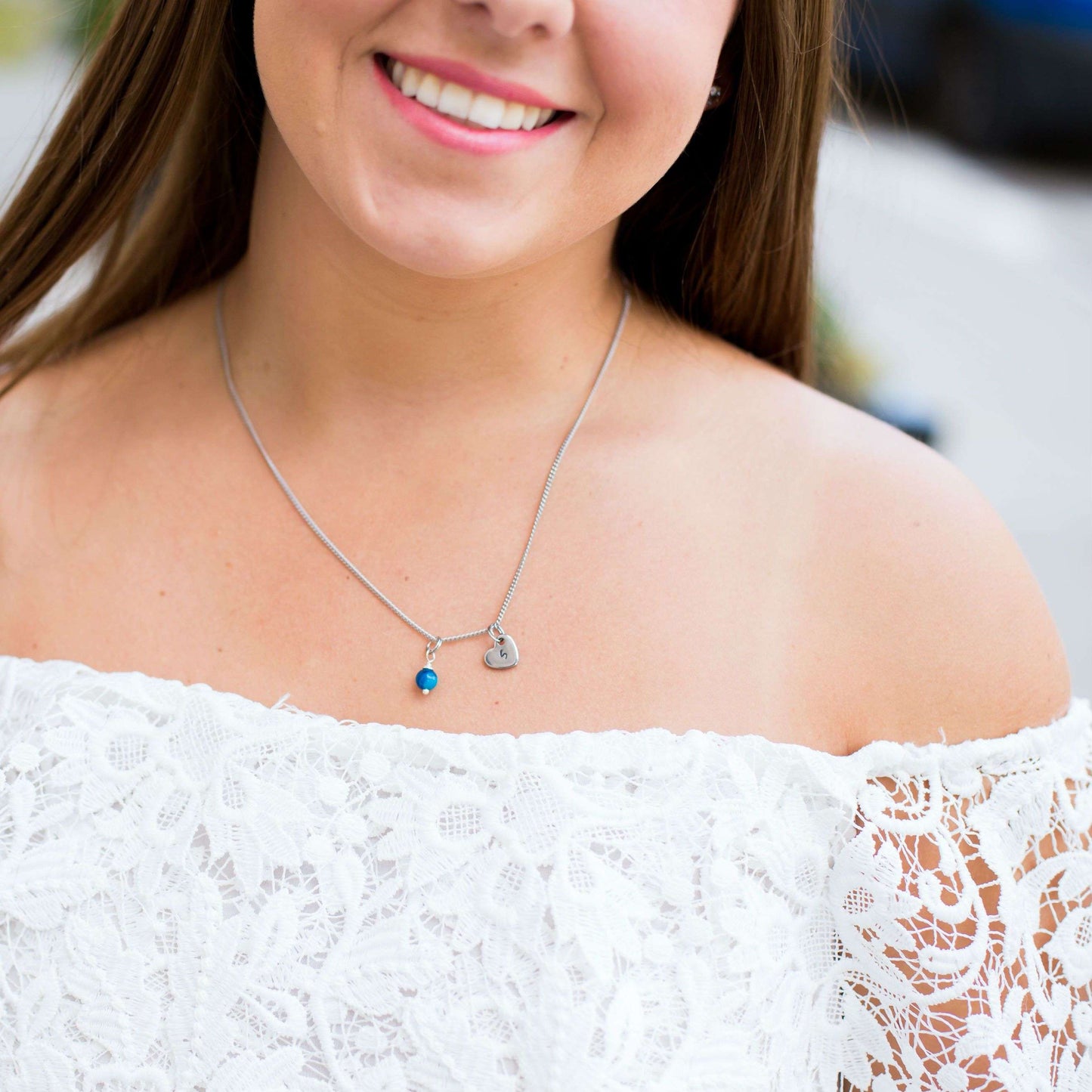theta_jewellery_Flower Girl Initial Necklace