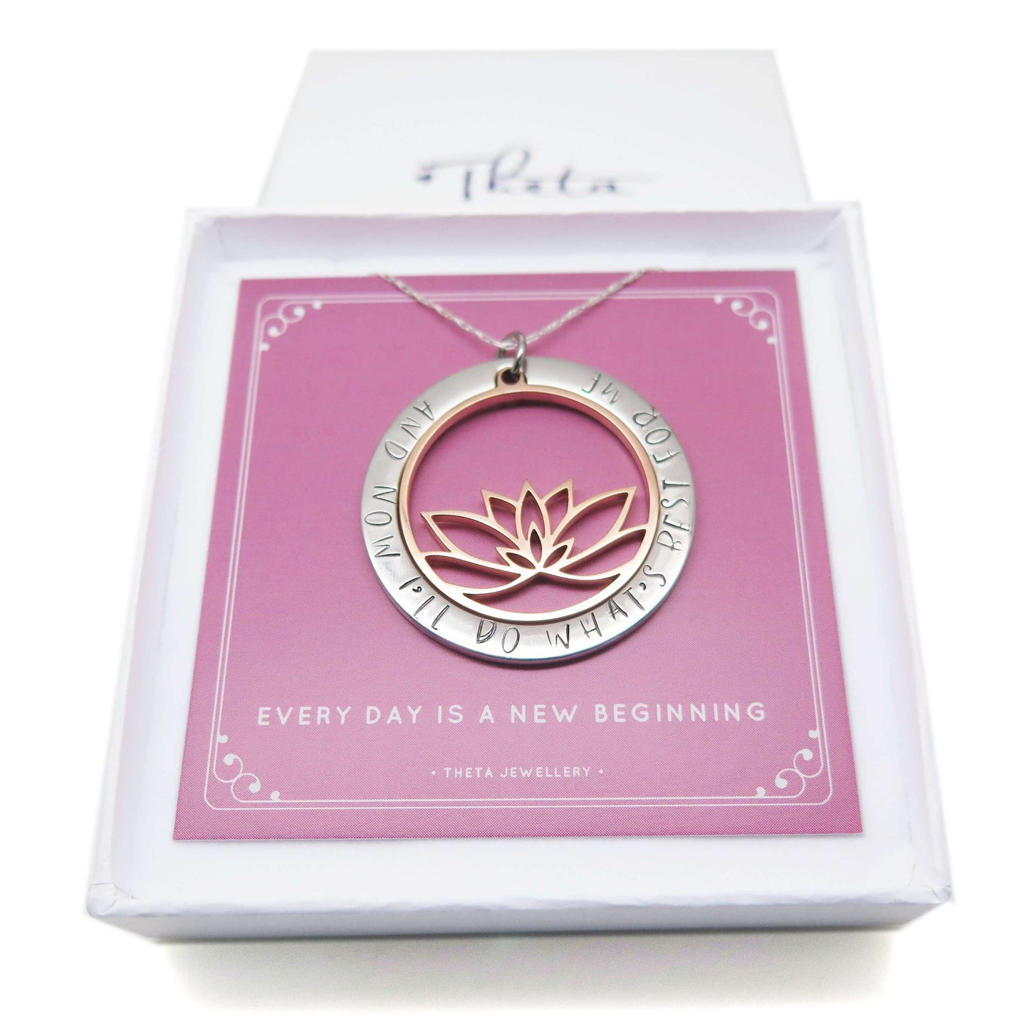 theta_jewellery_Inspirational Necklace - Lotus Pendant