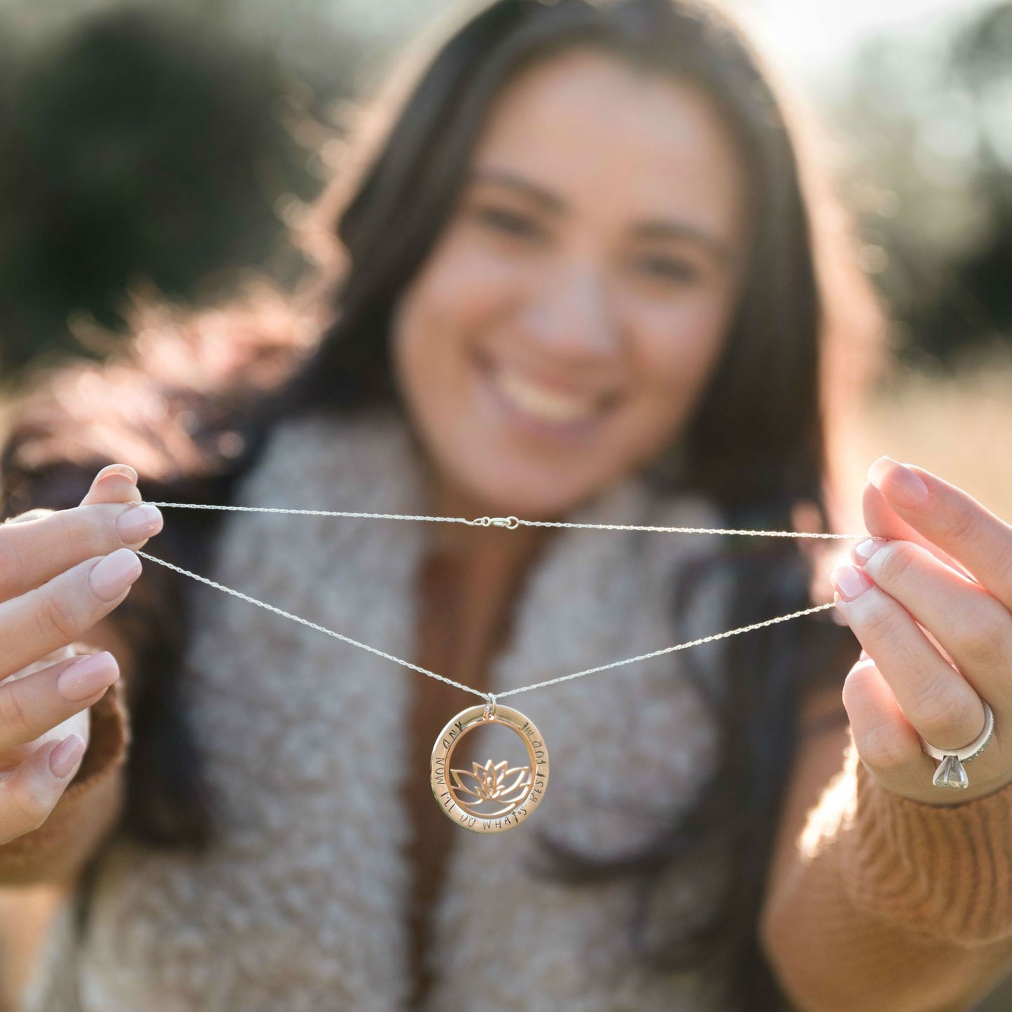 theta_jewellery_Inspirational Necklace - Lotus Pendant