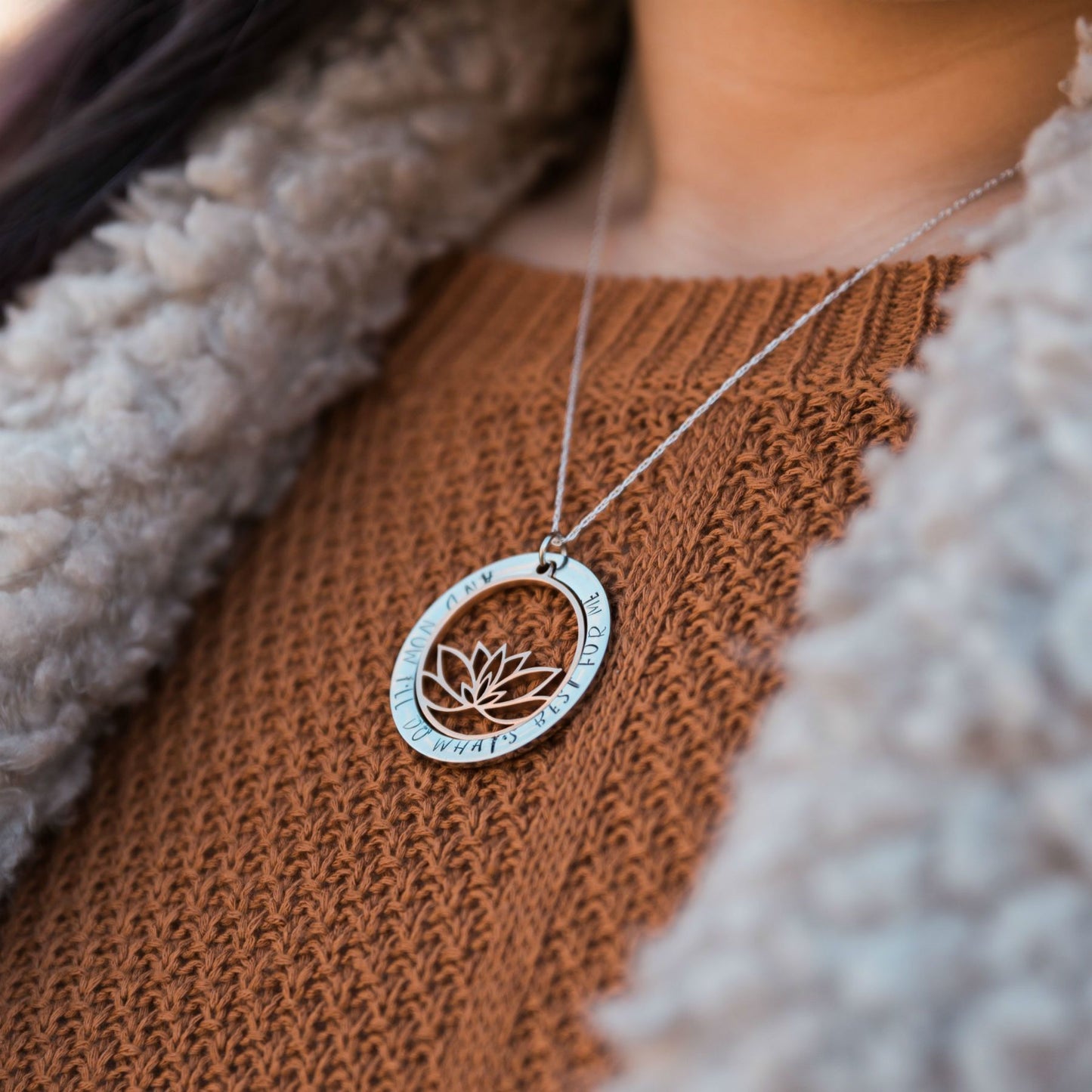 theta_jewellery_Inspirational Necklace - Lotus Pendant