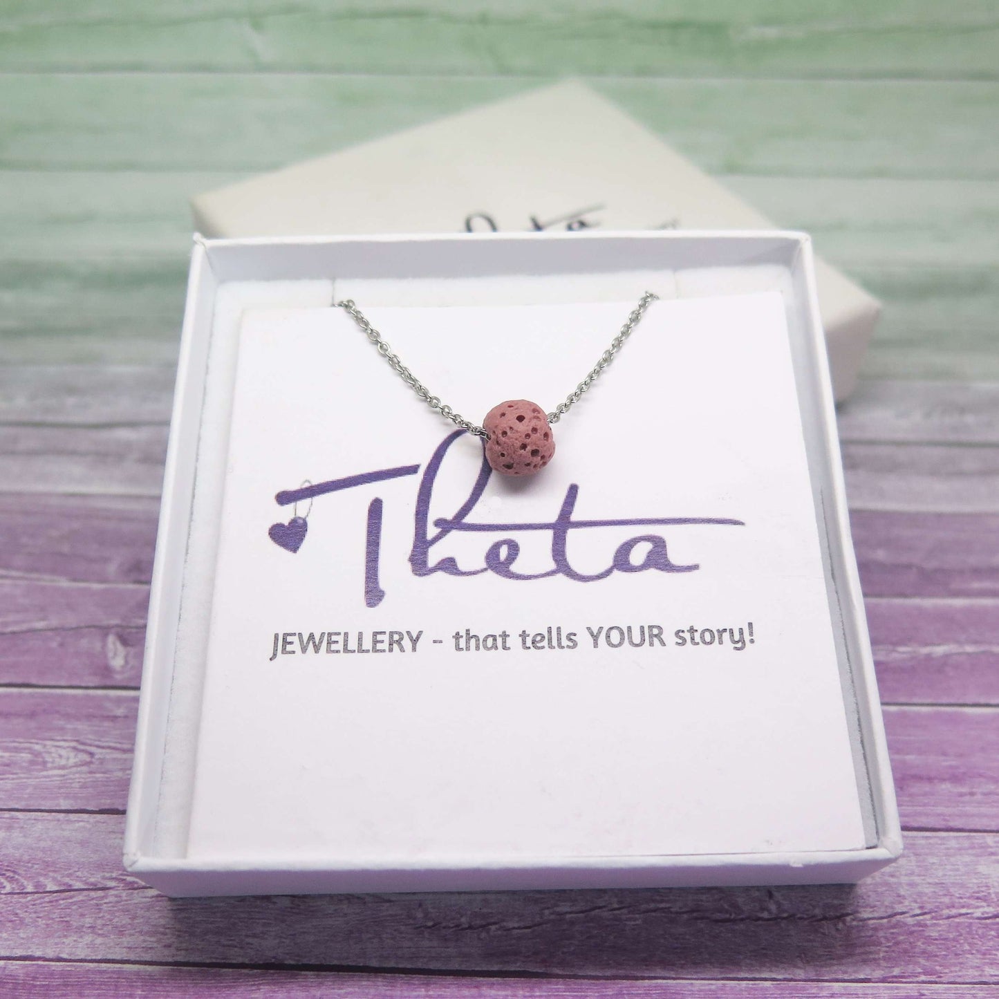 theta_jewellery_Lava Stone Essential Oil Diffuser Necklace