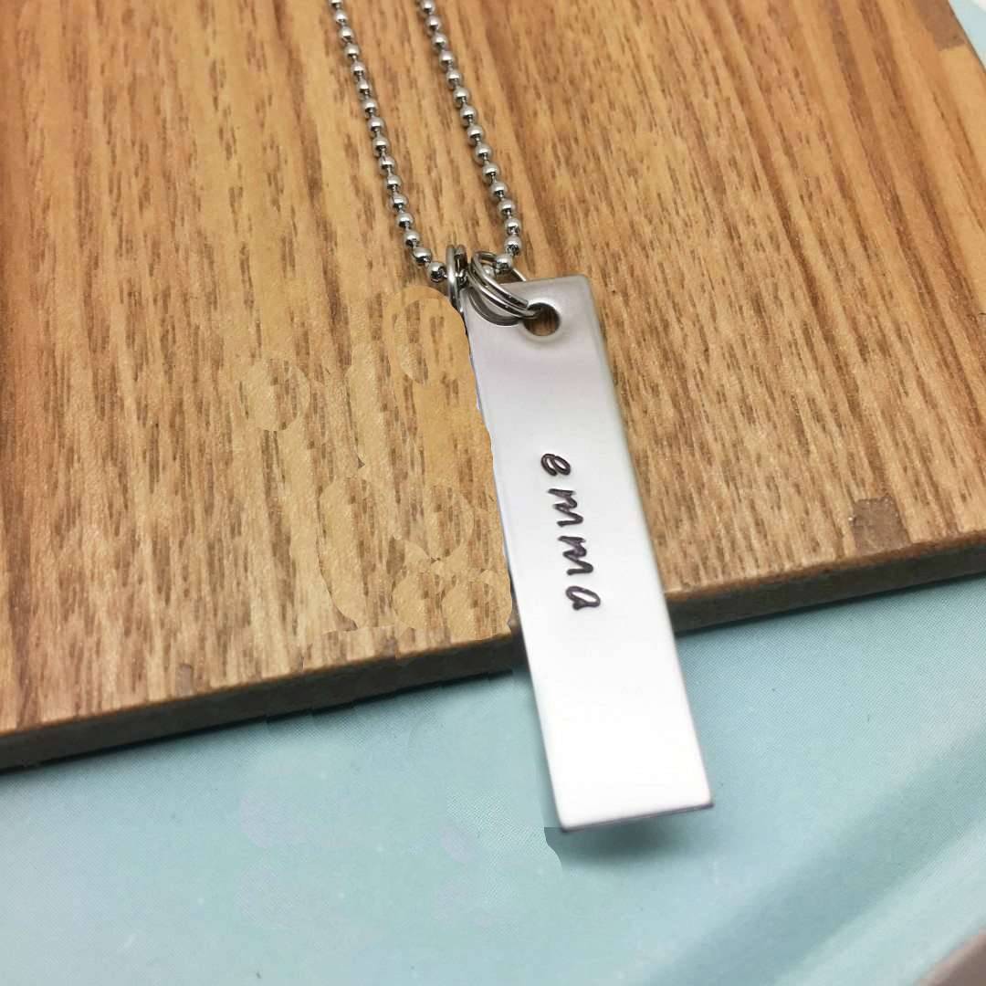 Single Dog Tag Necklace