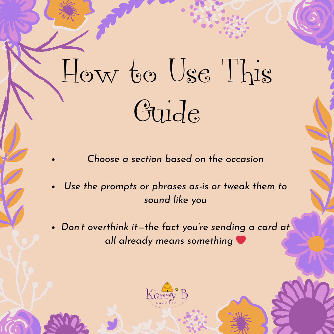 Lost for Words: A Gentle Guide to What to Write in a Card When You Don’t Know What to Say