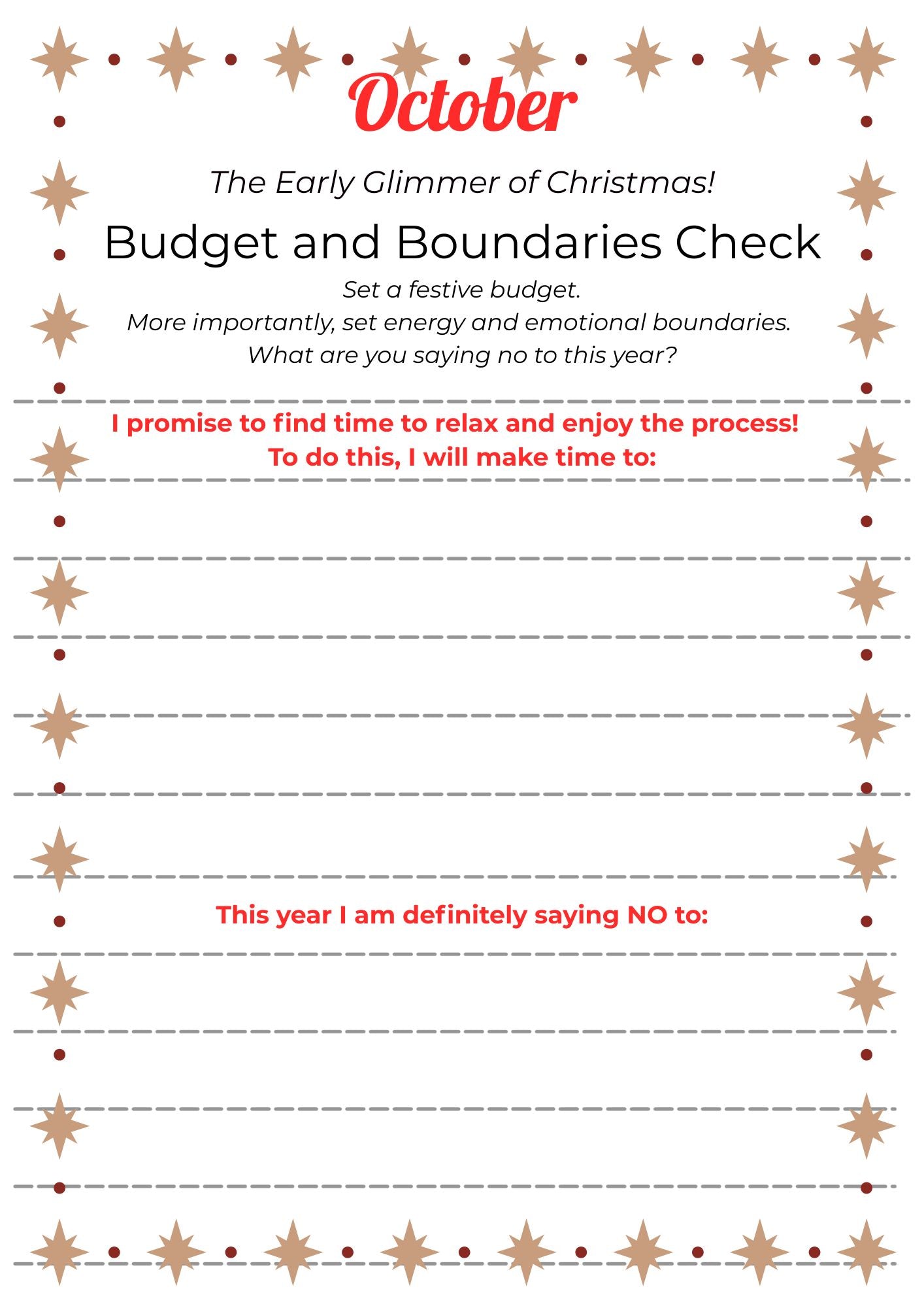 Christmas Planner - Calm amongst the Chaos! - Download and Print