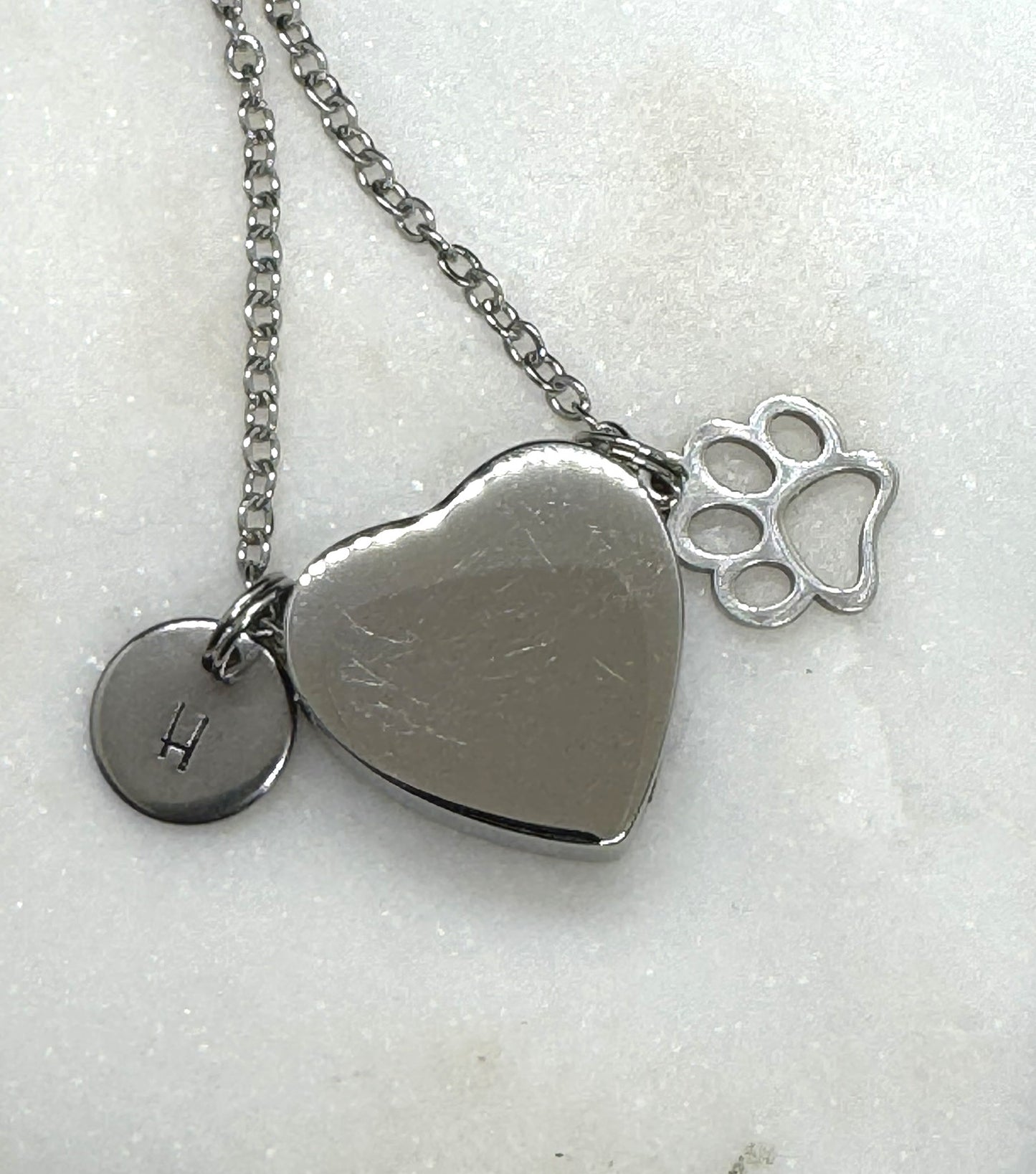 Personalised Cremation Necklace - Bereavement Gift - Hand Stamped Memorial Charm