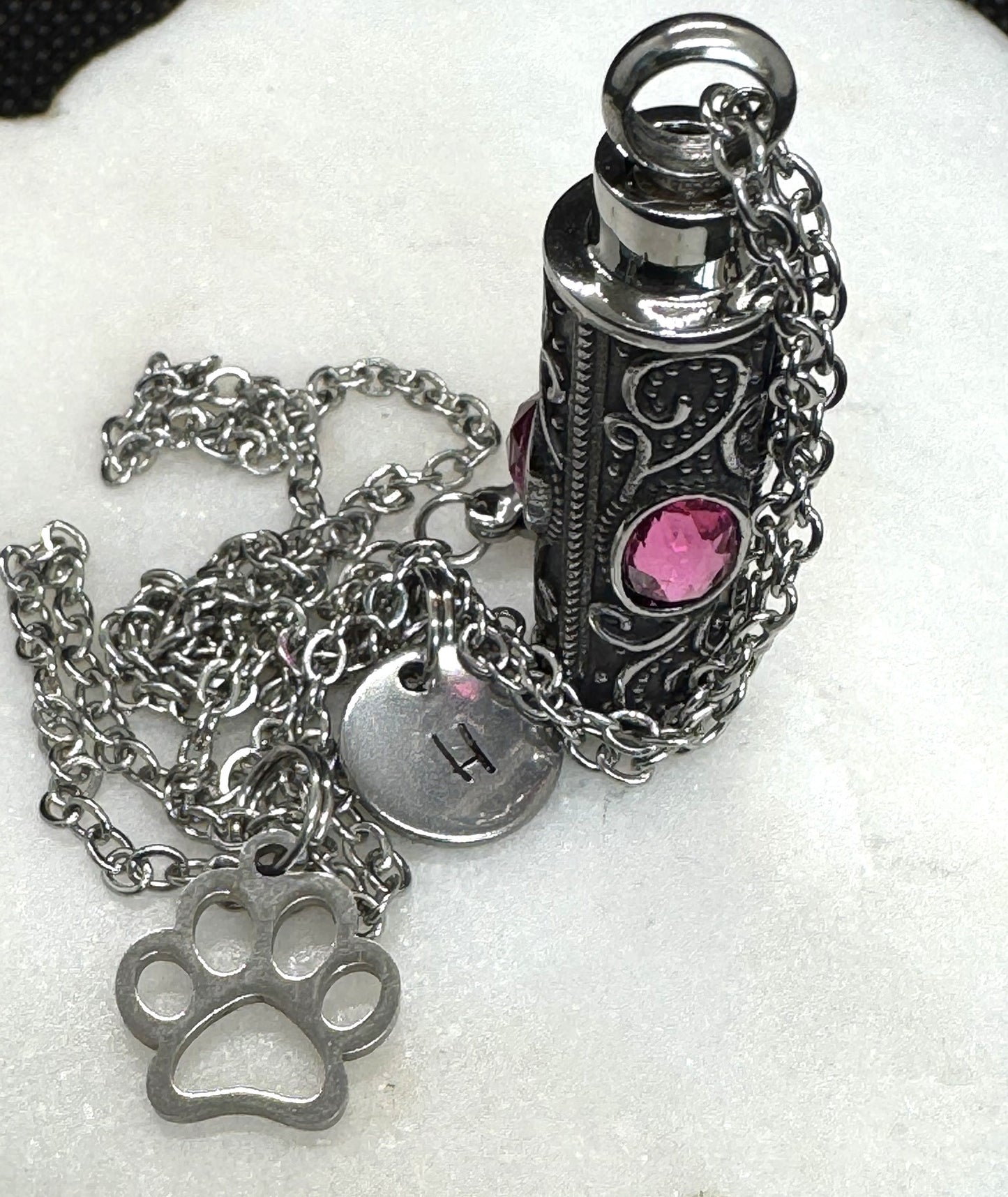 Personalised Cremation Necklace - Handmade Memorial Jewellery - Ashes Keepsake Jewellery