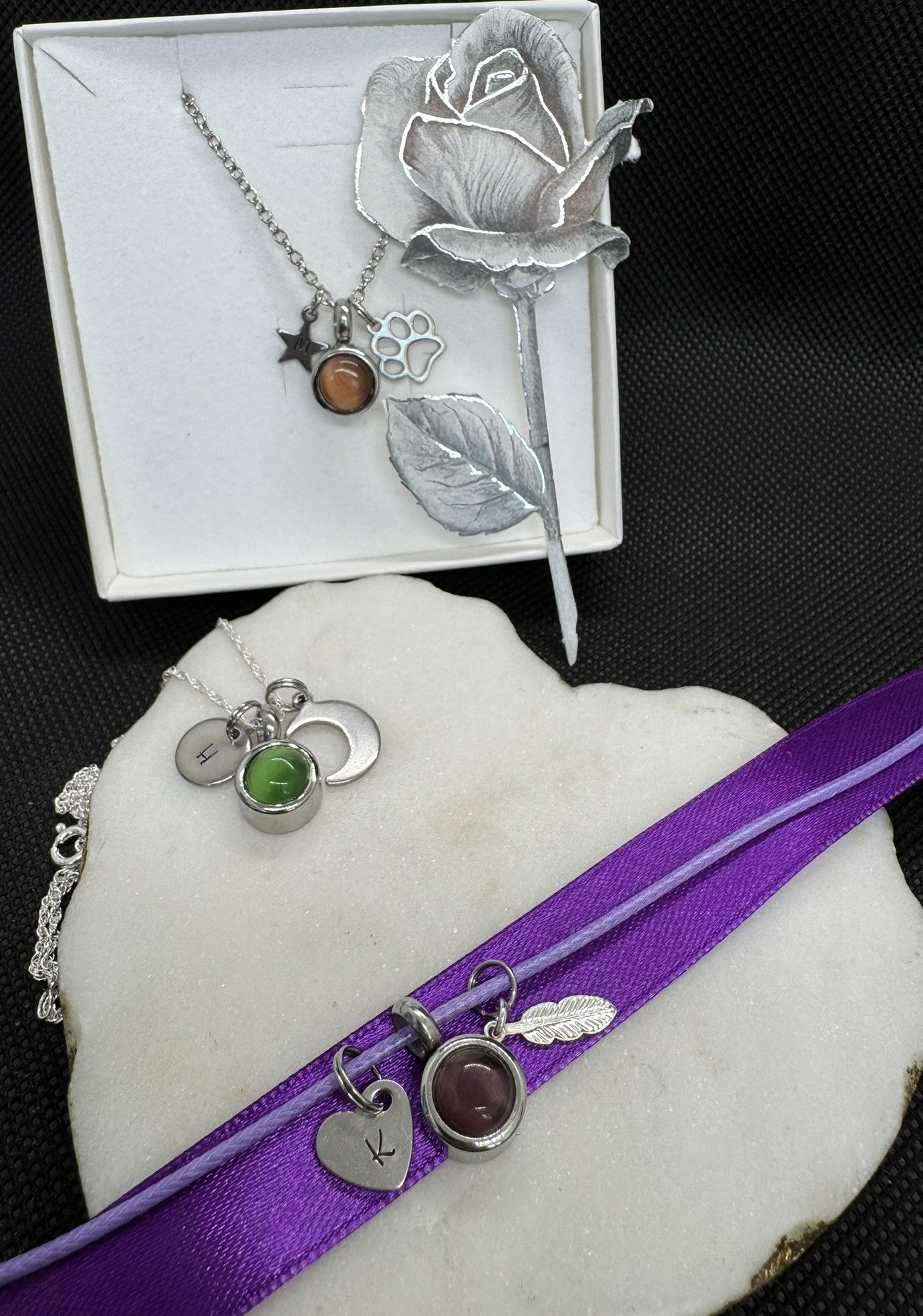 Personalised Cremation Necklace - Keepsake Jewellery - Cremation Jewellery
