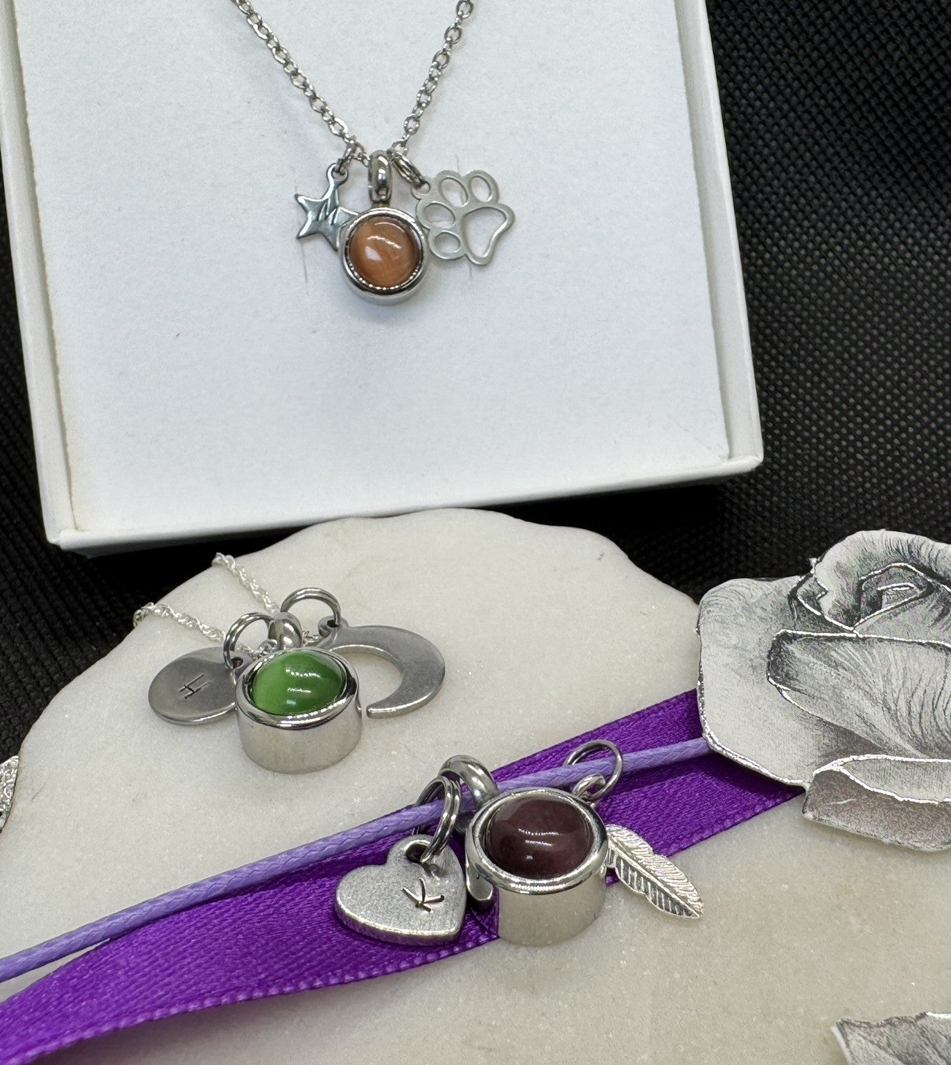 Personalised Cremation Necklace - Keepsake Jewellery - Cremation Jewellery