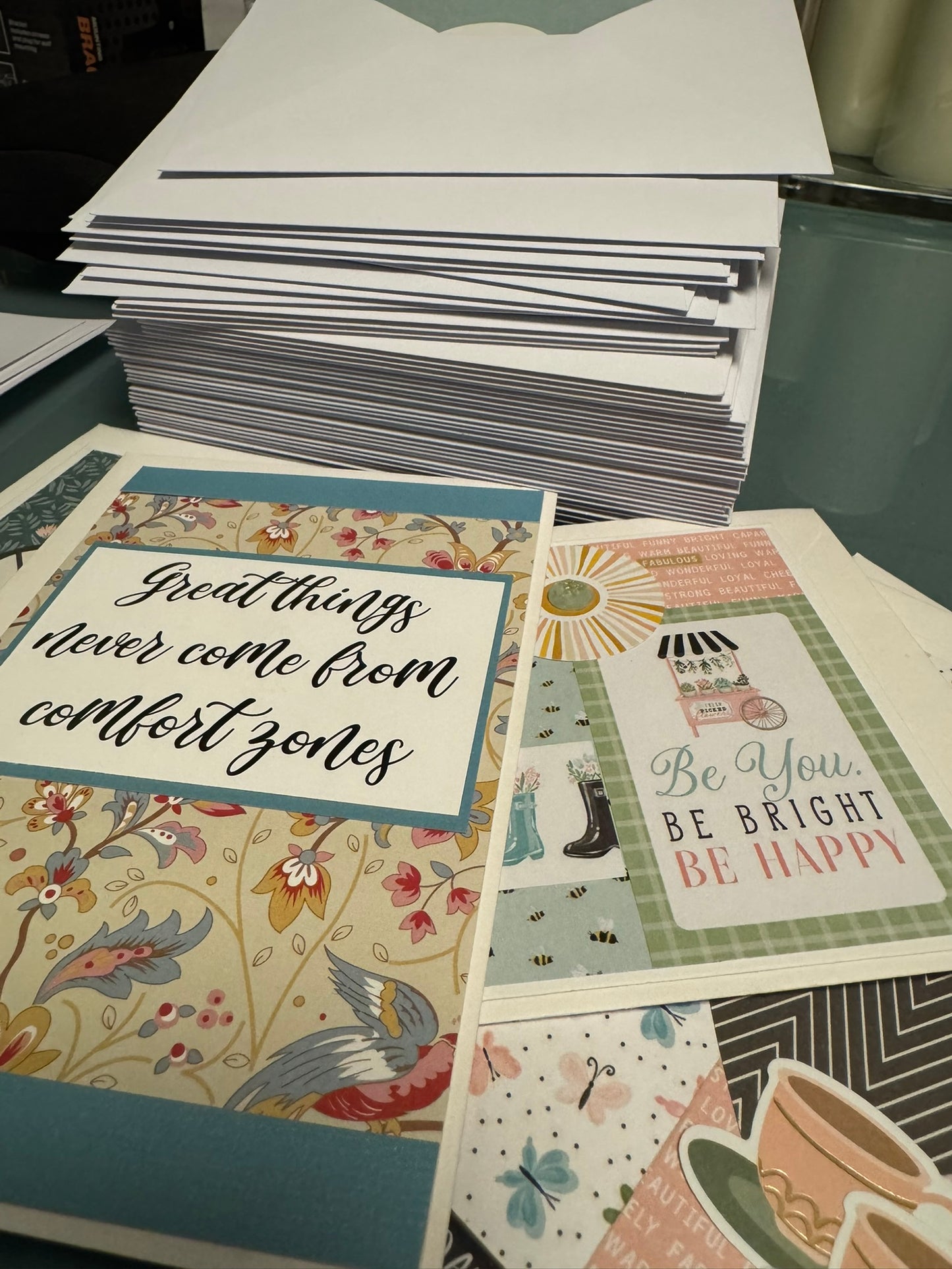 Handmade Card Bundle - 15 Cards, Stamps and Stickers for Sending Love Any Day of the Year