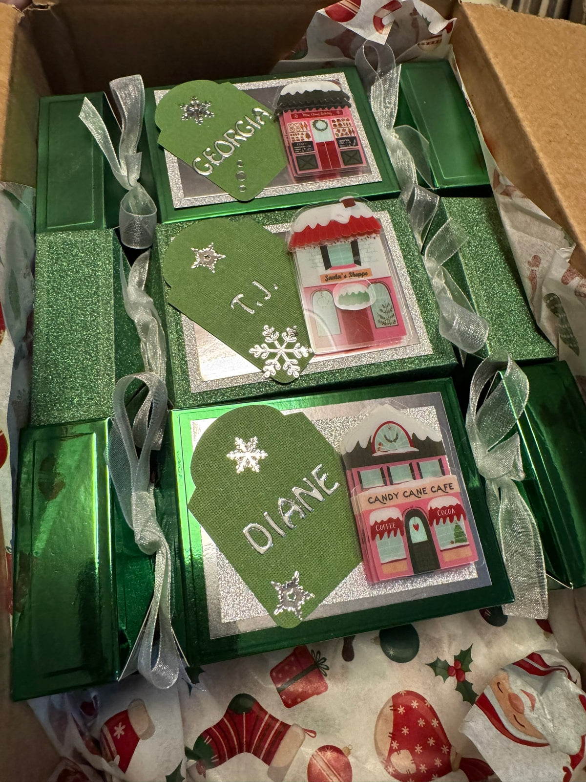 Handmade Luxury No Bang Christmas Crackers with Lindor Chocolates