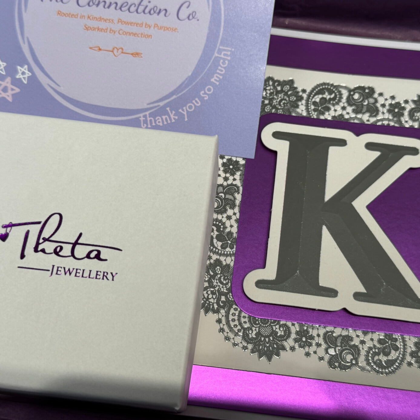 Letterbox Love Charm Bundle - Hand-Stamped Bracelet Gift Set with Handmade Card & ‘3 Things I Love About You’ Card