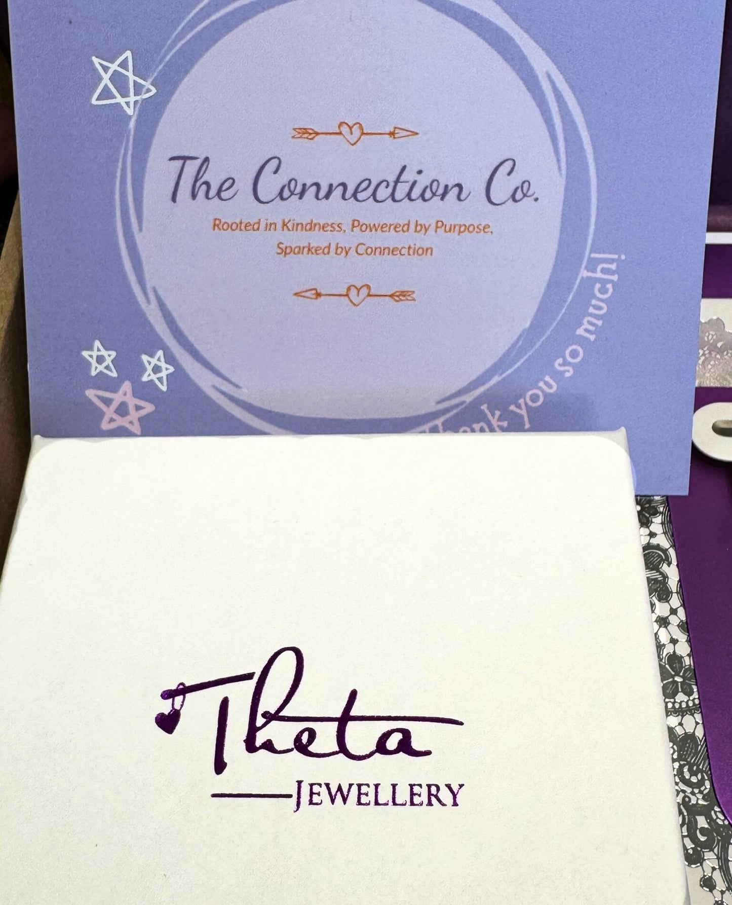 Letterbox Love Charm Bundle - Hand-Stamped Bracelet Gift Set with Handmade Card & ‘3 Things I Love About You’ Card