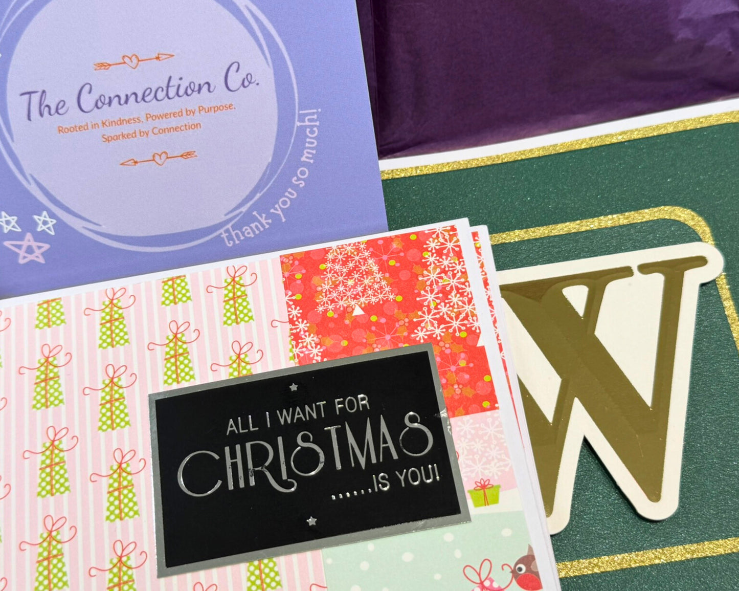 Letterbox Love Notelet Bundle - Handmade Card with Set of 6 Notelets for Sending Love and Gratitude