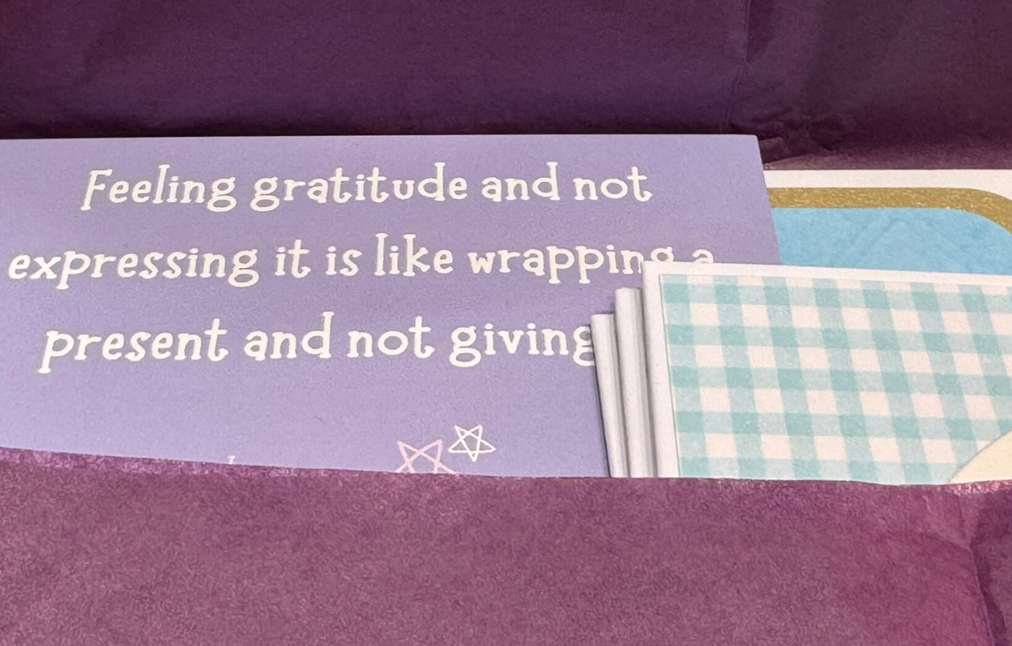 Letterbox Love Notelet Bundle - Handmade Card with Set of 6 Notelets for Sending Love and Gratitude