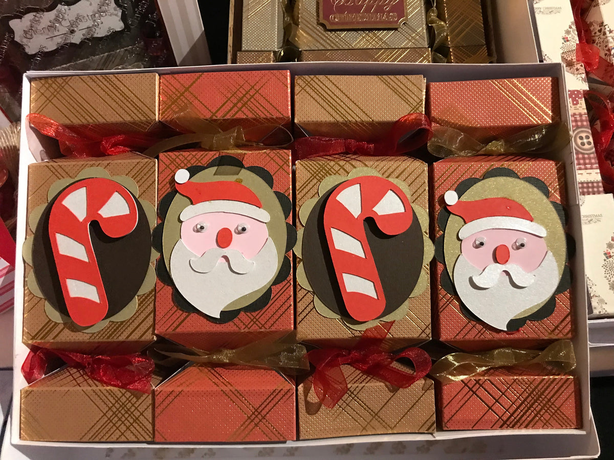 Handmade Luxury No Bang Christmas Crackers with Lindor Chocolates