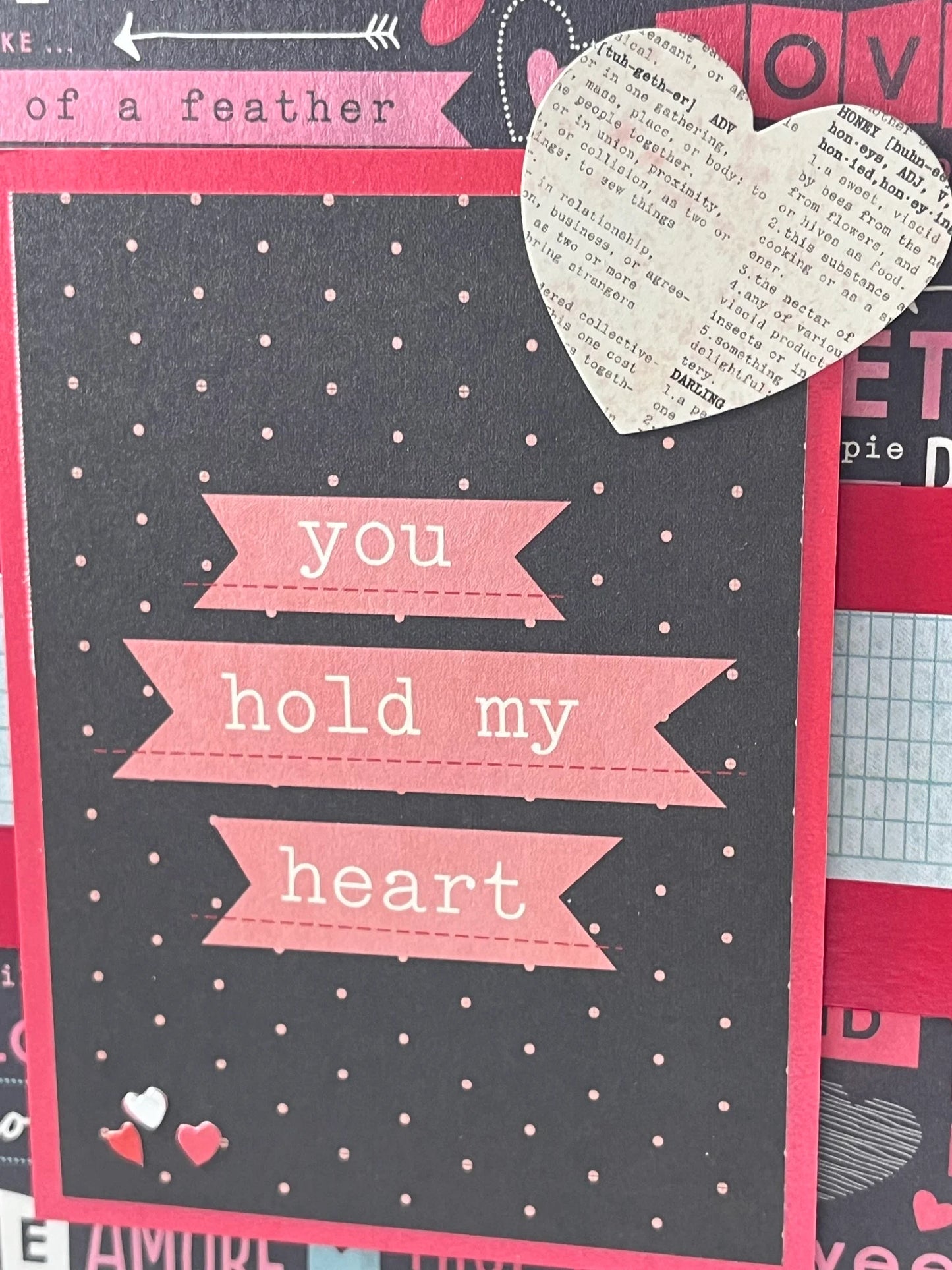 You hold my heart - what better way to say you care?  a beautiful handmade card will let them know perfectly how you feel!