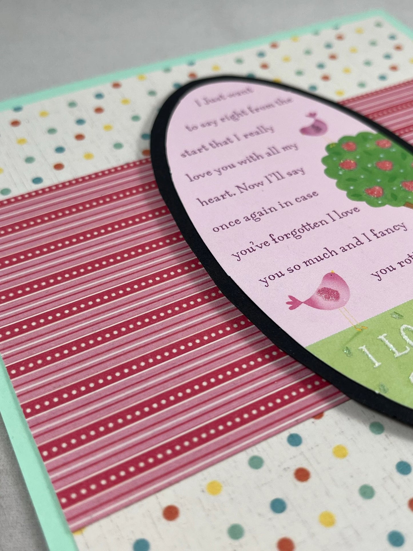 How much do I love you?  This much!  Say you care with this cute handmade card