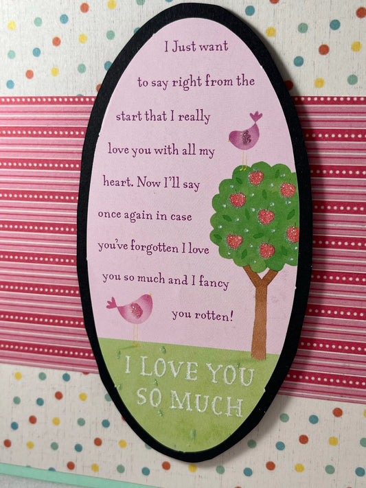 How much do I love you?  This much!  Say you care with this cute handmade card