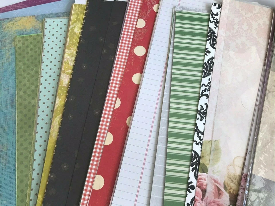 100 Sheets of Gorgeous 12x12 Papers, Vellum and Cardstock - LUCKY DIP