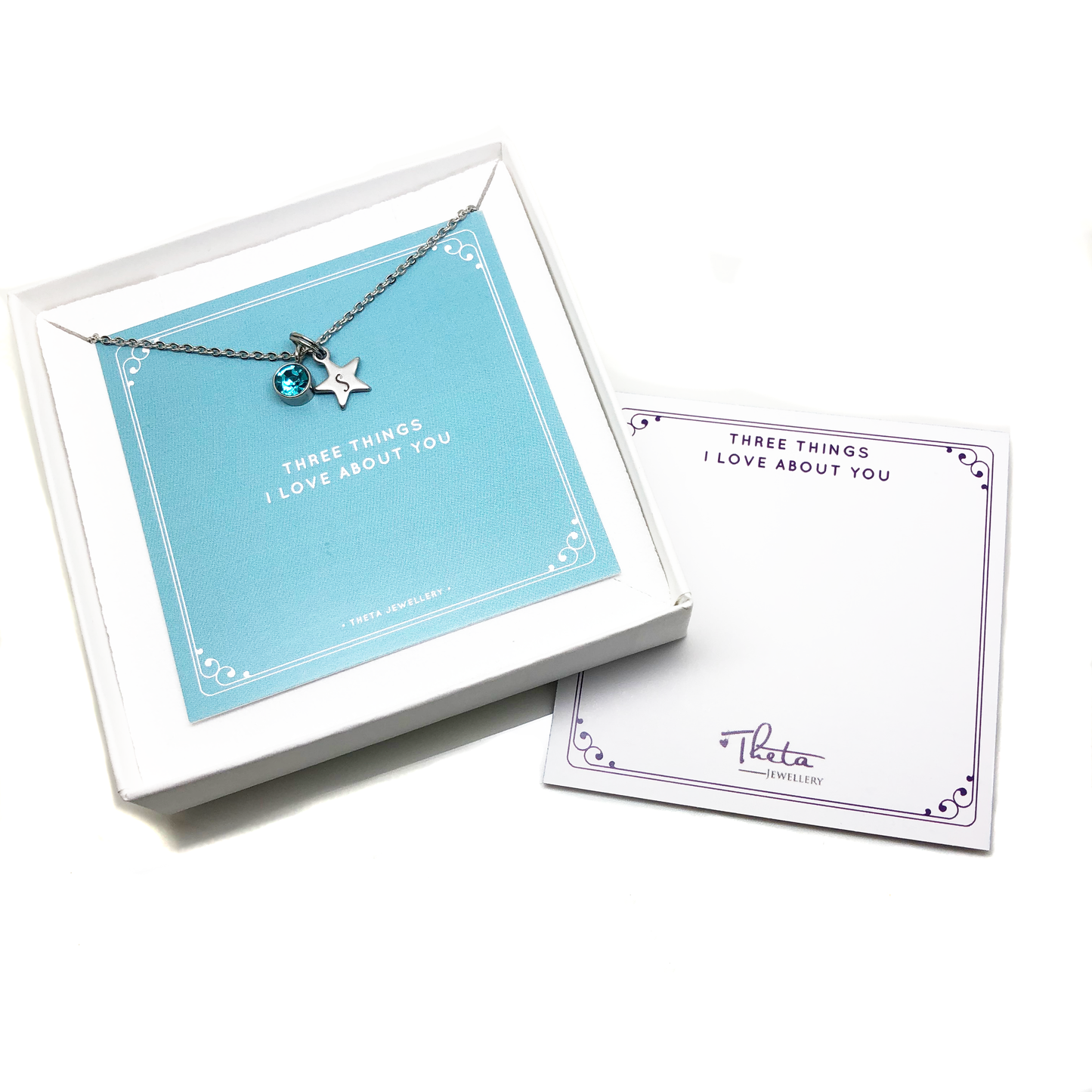 Personalised 16th Birthday Birthstone and Star Charm Necklace - The Sweet Sixteen Necklace