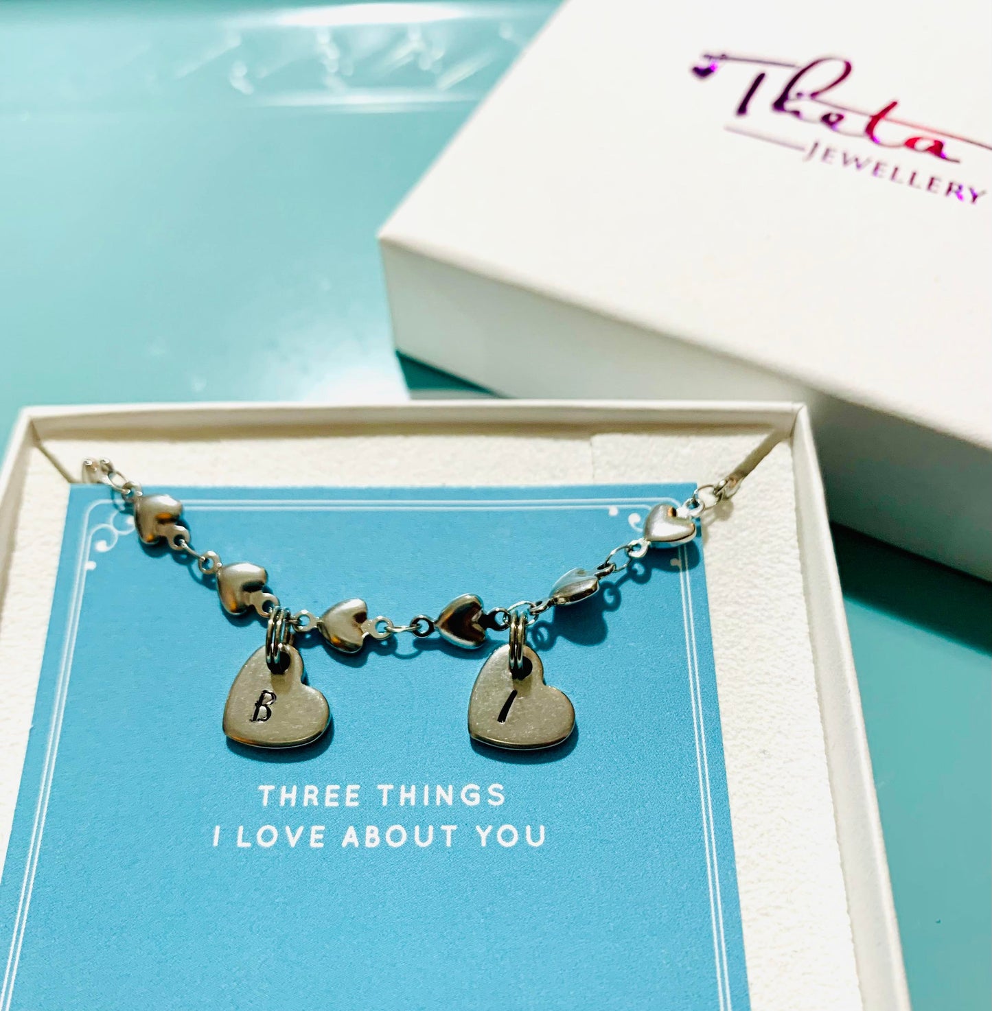 Initial Heart Bracelet