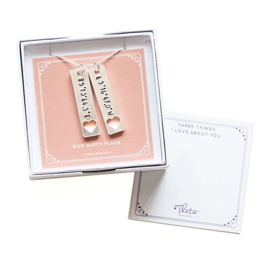 theta_jewellery_Coordinates Necklace - Latitude and Longitude Jewellery