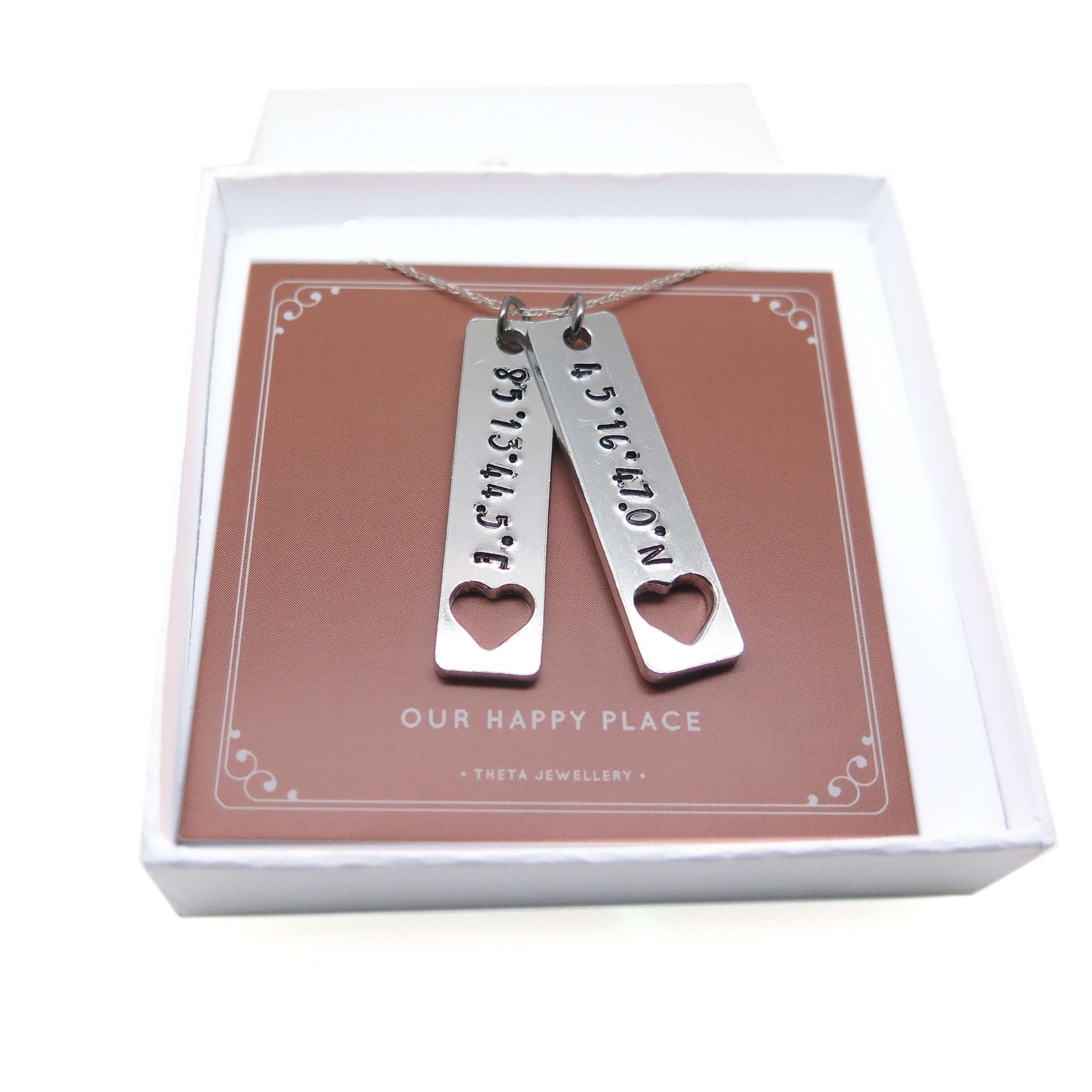 theta_jewellery_Coordinates Necklace - Latitude and Longitude Jewellery