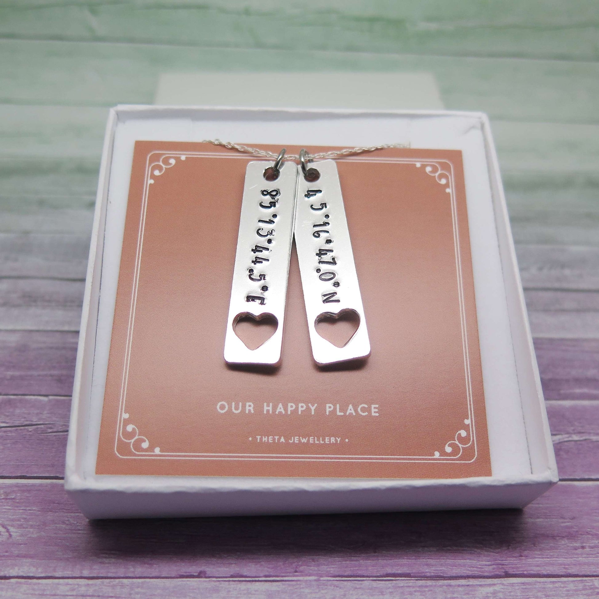 theta_jewellery_Coordinates Necklace - Latitude and Longitude Jewellery