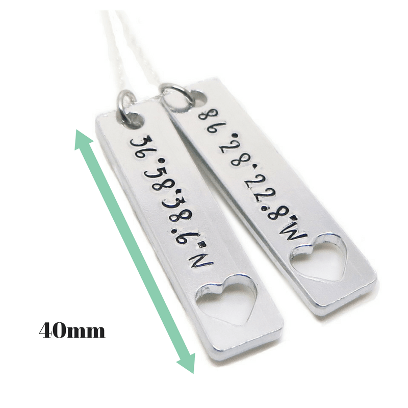 theta_jewellery_Coordinates Necklace - Latitude and Longitude Jewellery