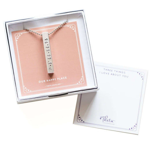 theta_jewellery_Coordinates Pendant for Men - Latitude Longitude Jewellery