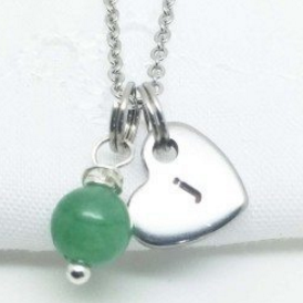 Flower Girl Initial Necklace