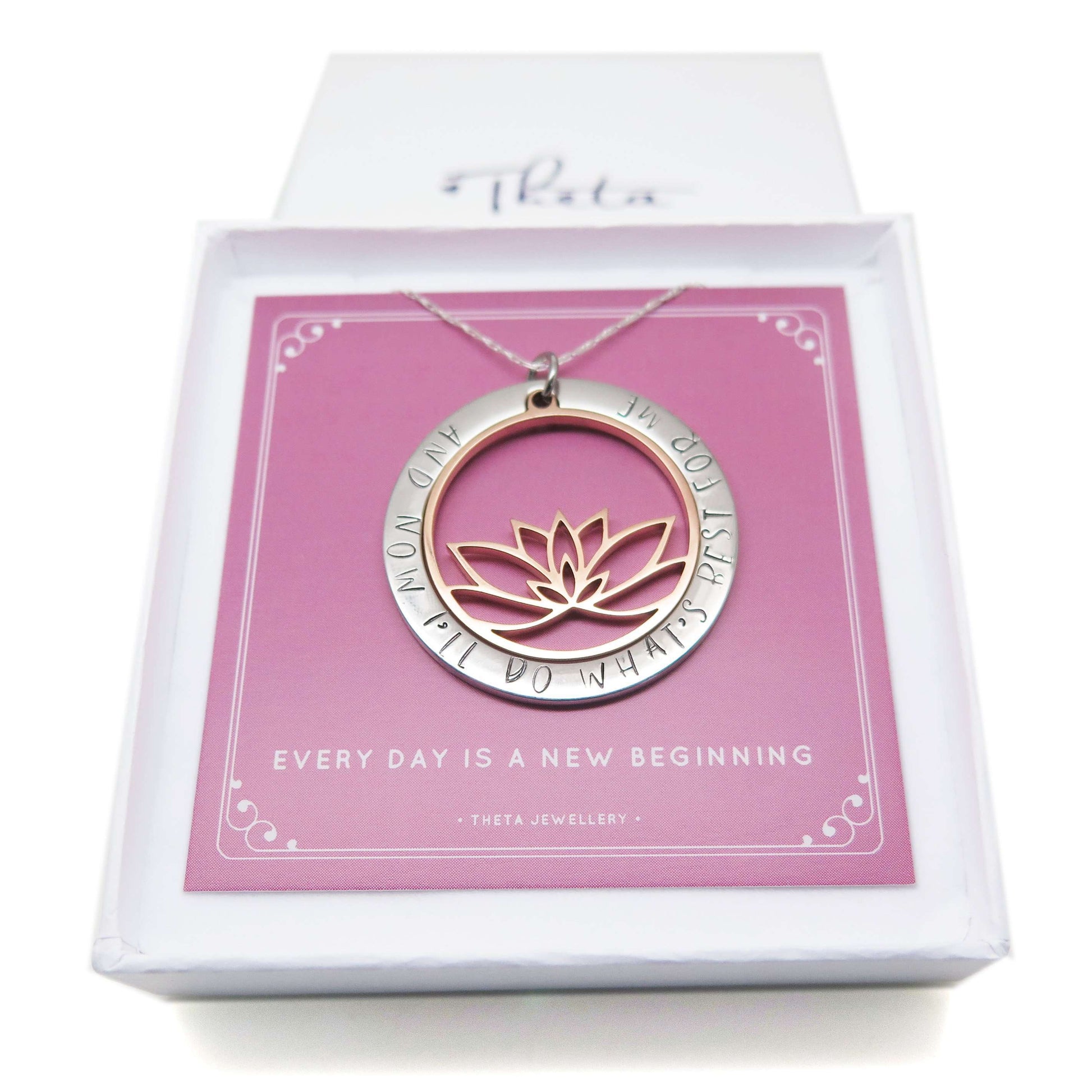 theta_jewellery_Inspirational Necklace - Lotus Pendant
