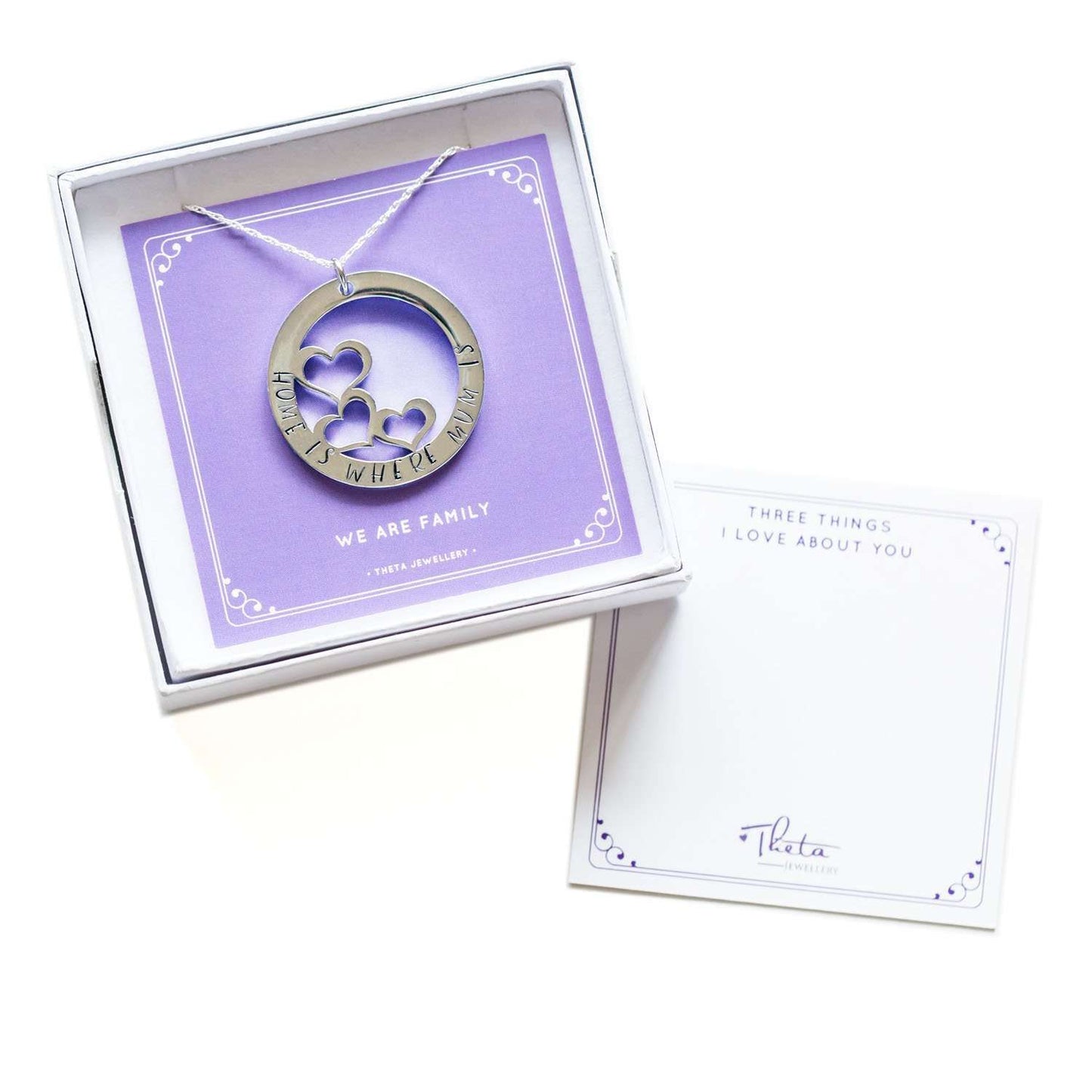 theta_jewellery_Necklace for Mum - 'Home is Where Mum is'