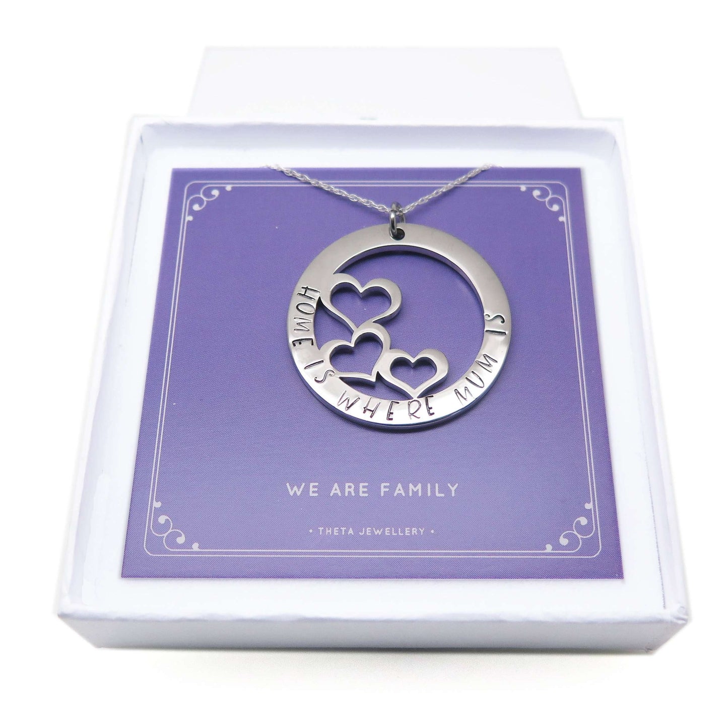 theta_jewellery_Necklace for Mum - 'Home is Where Mum is'