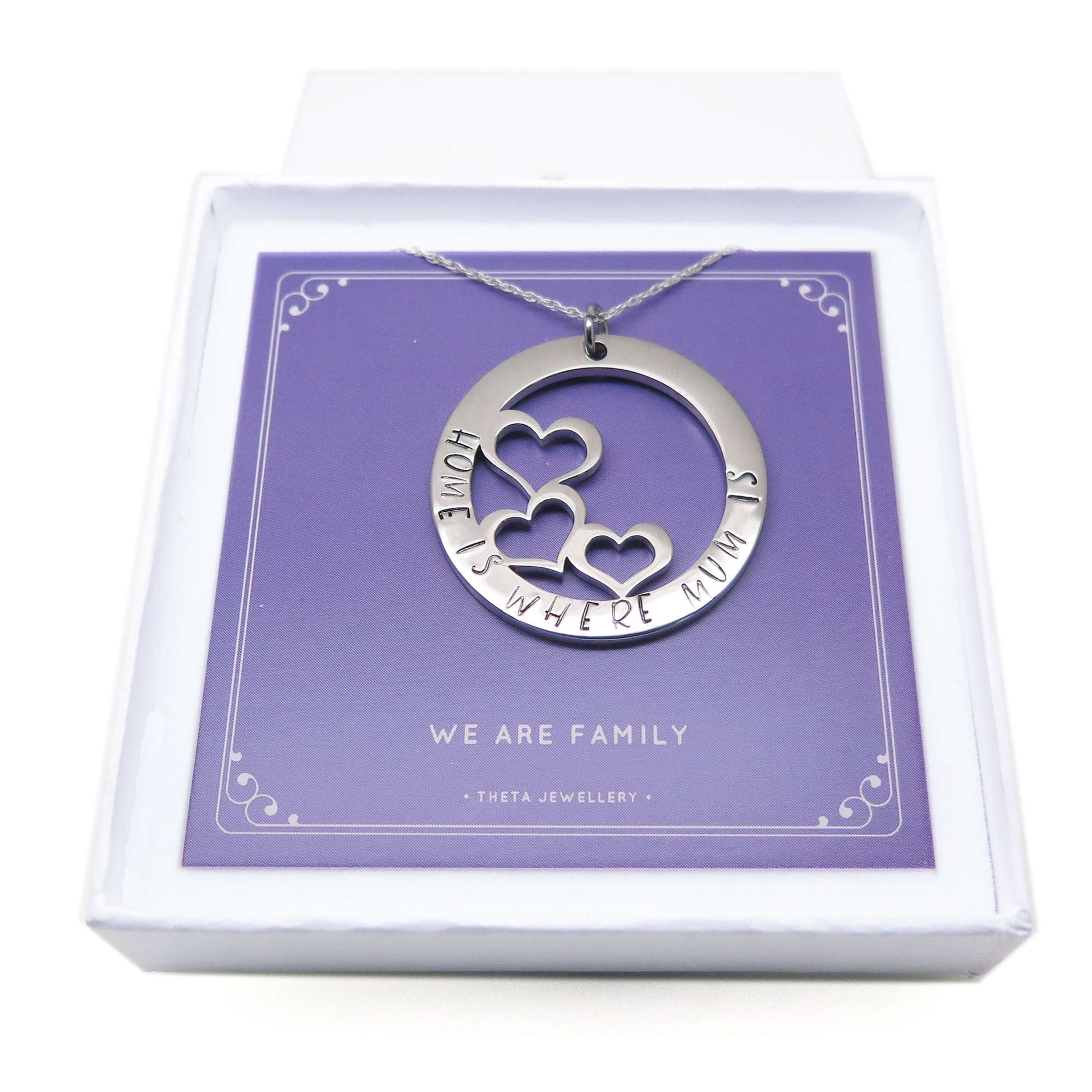 theta_jewellery_Necklace for Mum - 'Home is Where Mum is'