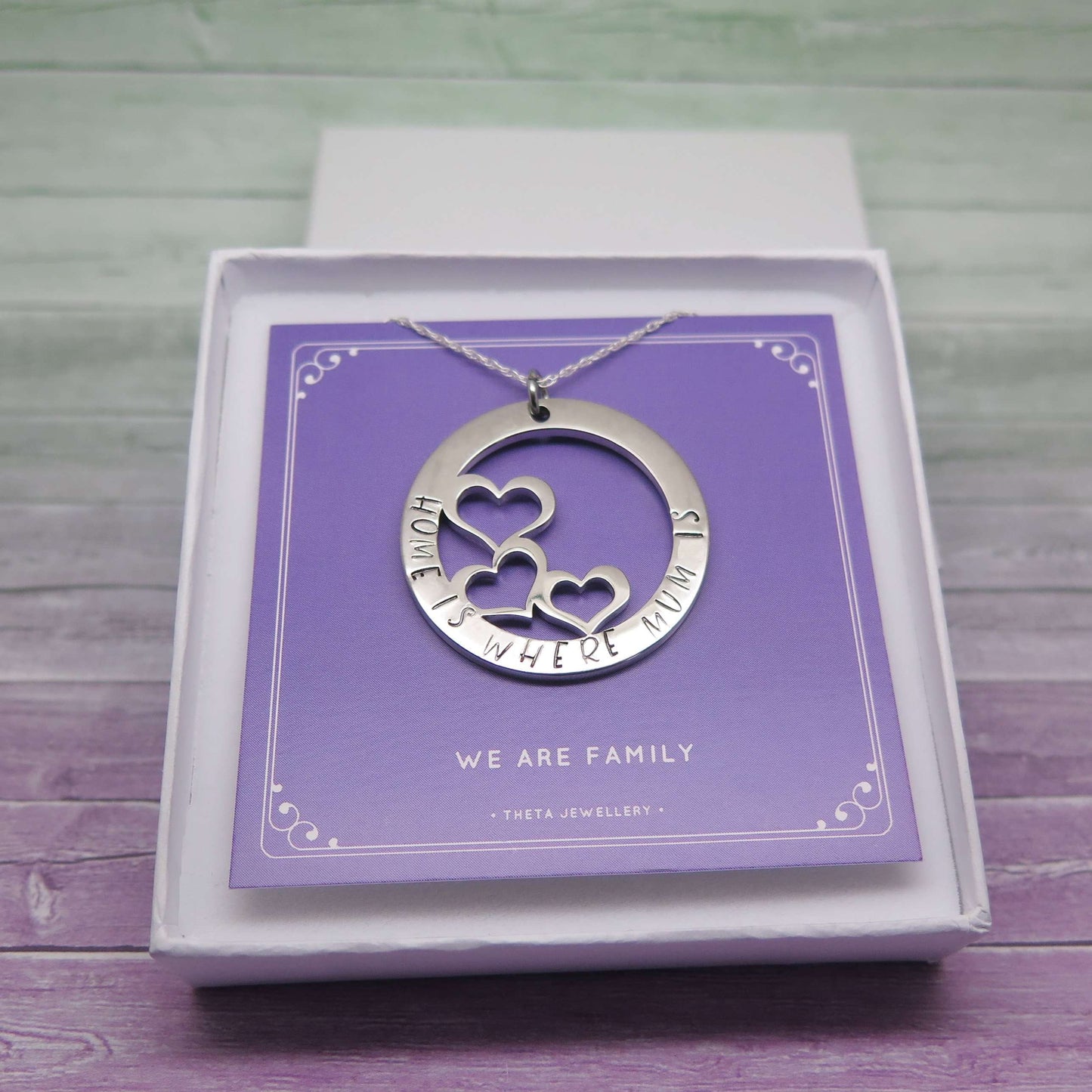theta_jewellery_Necklace for Mum - 'Home is Where Mum is'