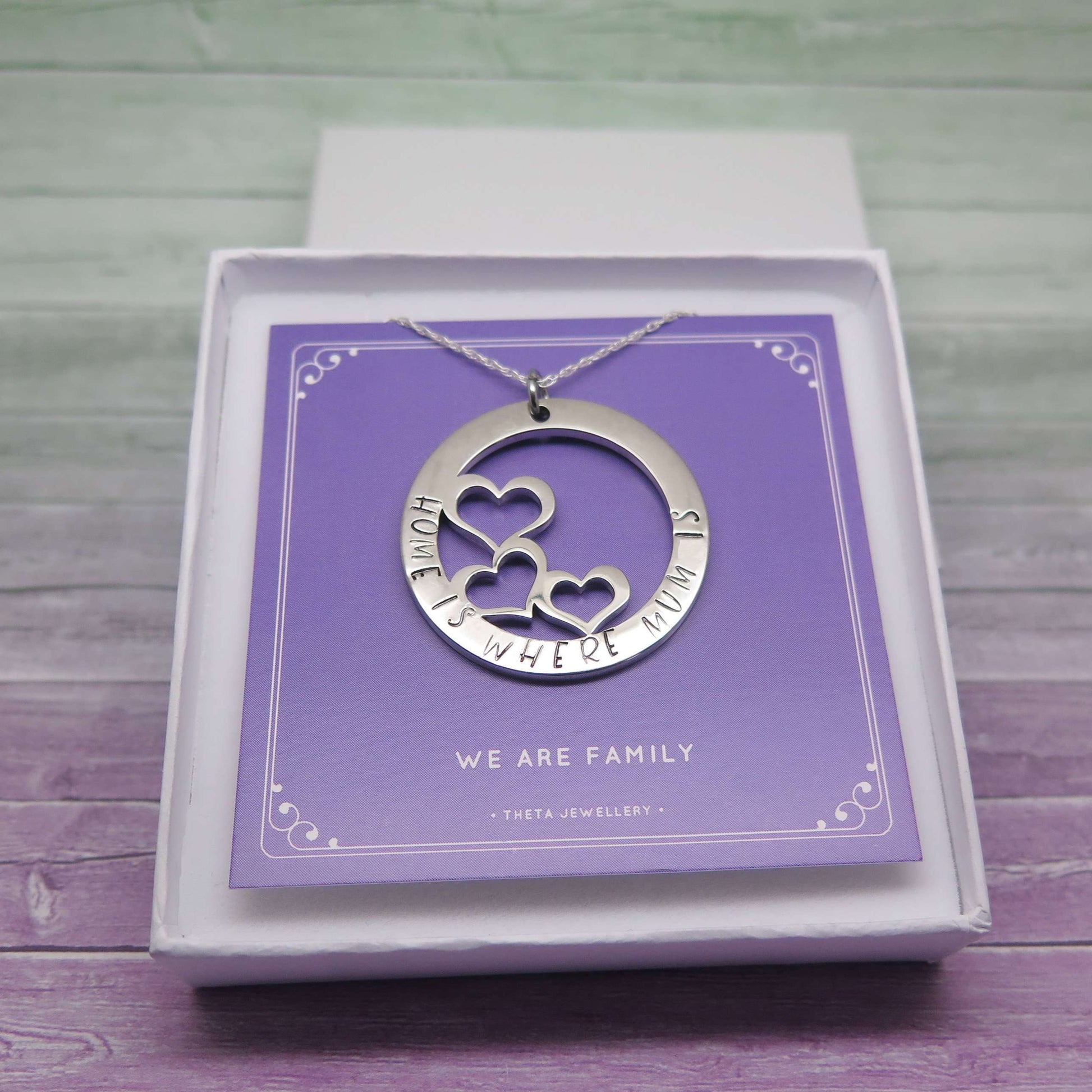 theta_jewellery_Necklace for Mum - 'Home is Where Mum is'