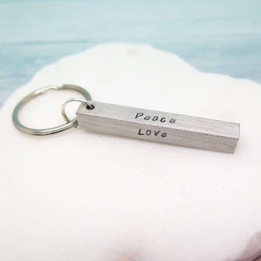 theta_jewellery_Personalised Bar Keyring