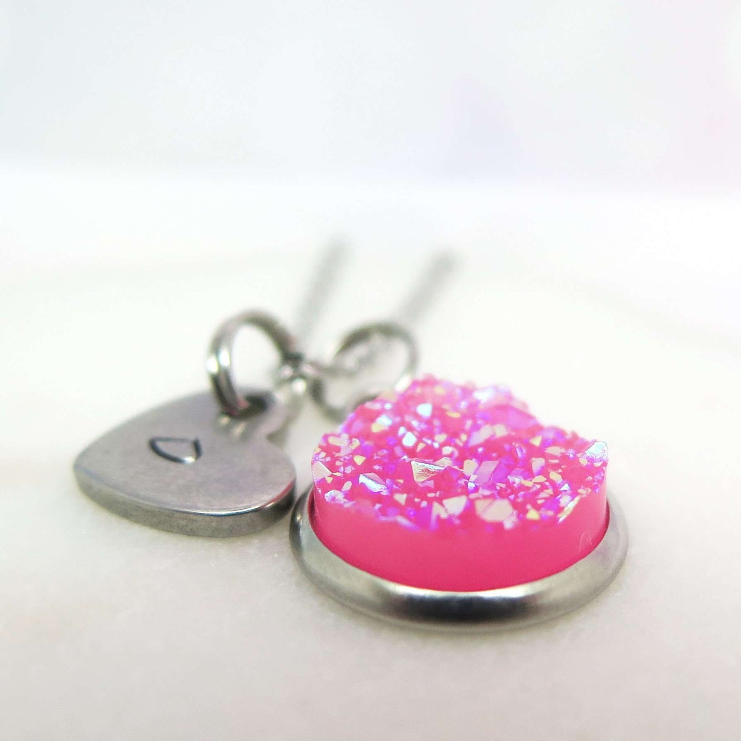 theta_jewellery_Pink Druzy Necklace
