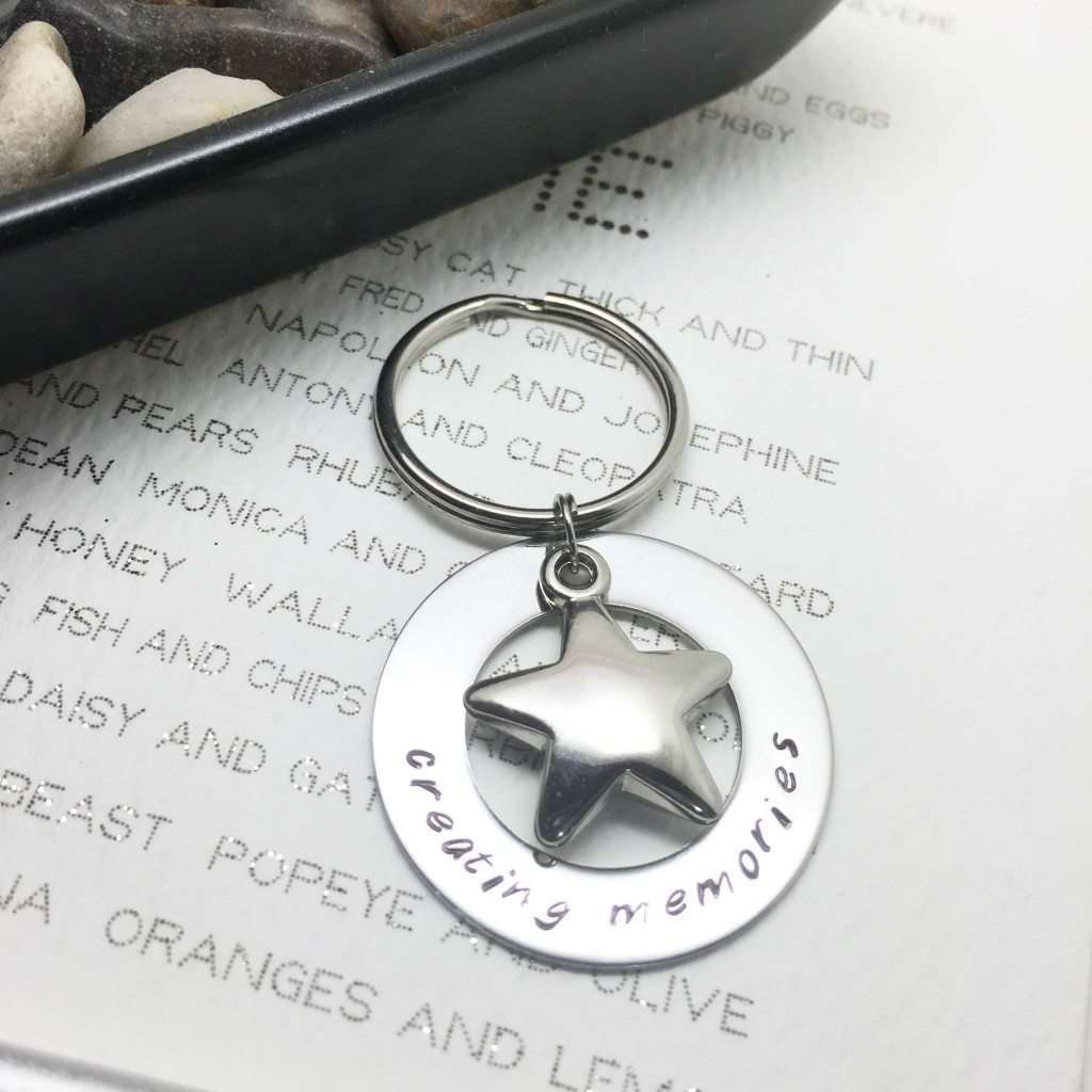 Personalised Star Keyring